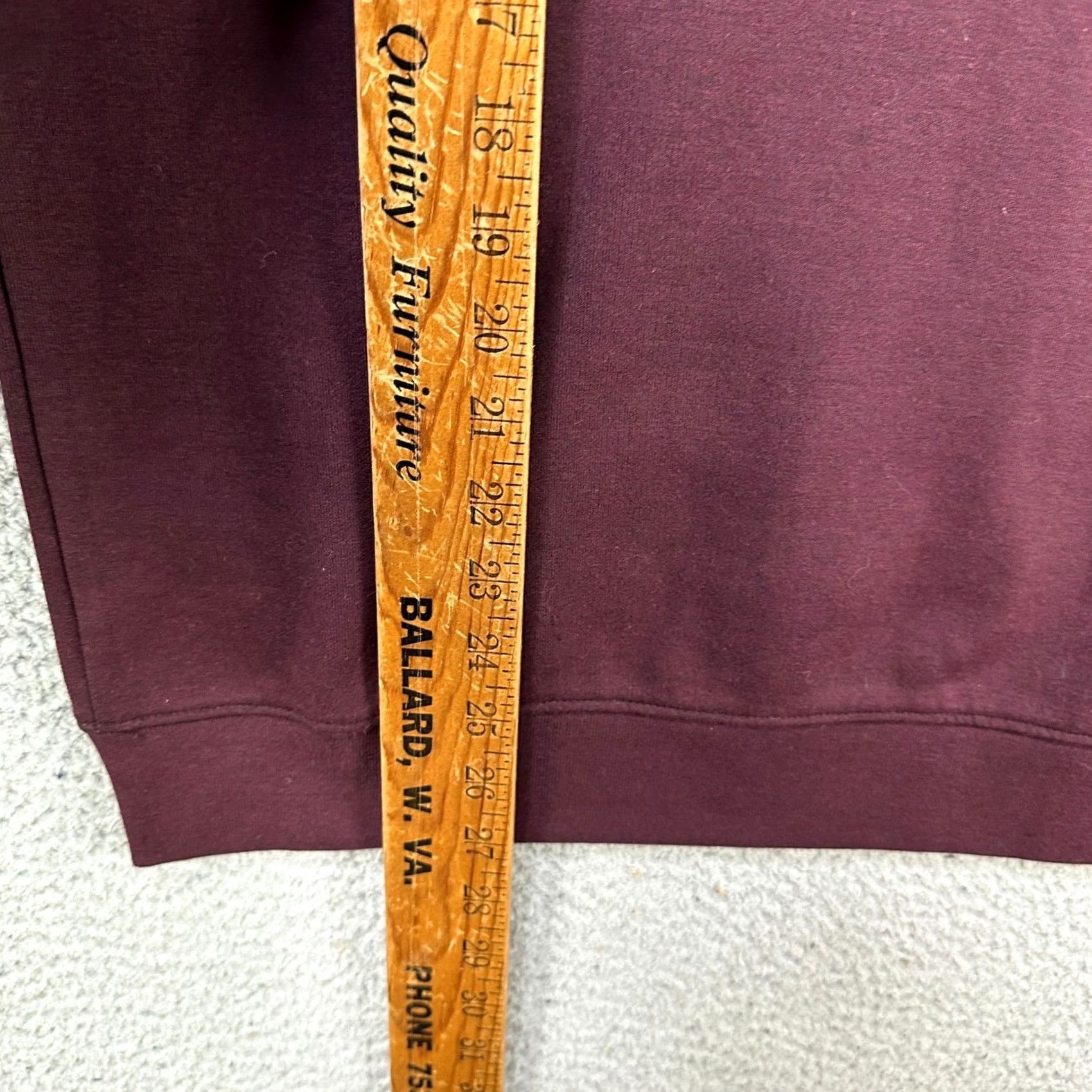 Alfani Alfani Sweatshirt Pullover M Men Burgundy 1/4 Zip Stretch Lightweight Long Sleeve Regular Fall Winter Casual Comfort Mens Size US M / EU 48-50 / 2 - 7 Thumbnail