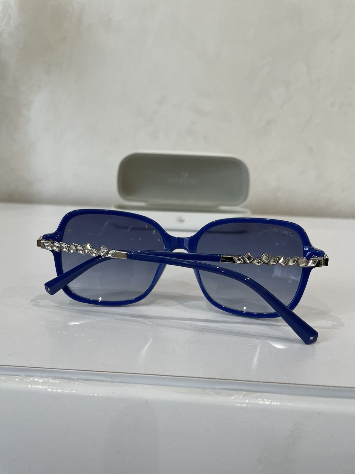 Swarovski SWAROVSKI SK 265 90W Blue Grey Gradient Women's Sunglasses Size ONE SIZE - 12 Thumbnail