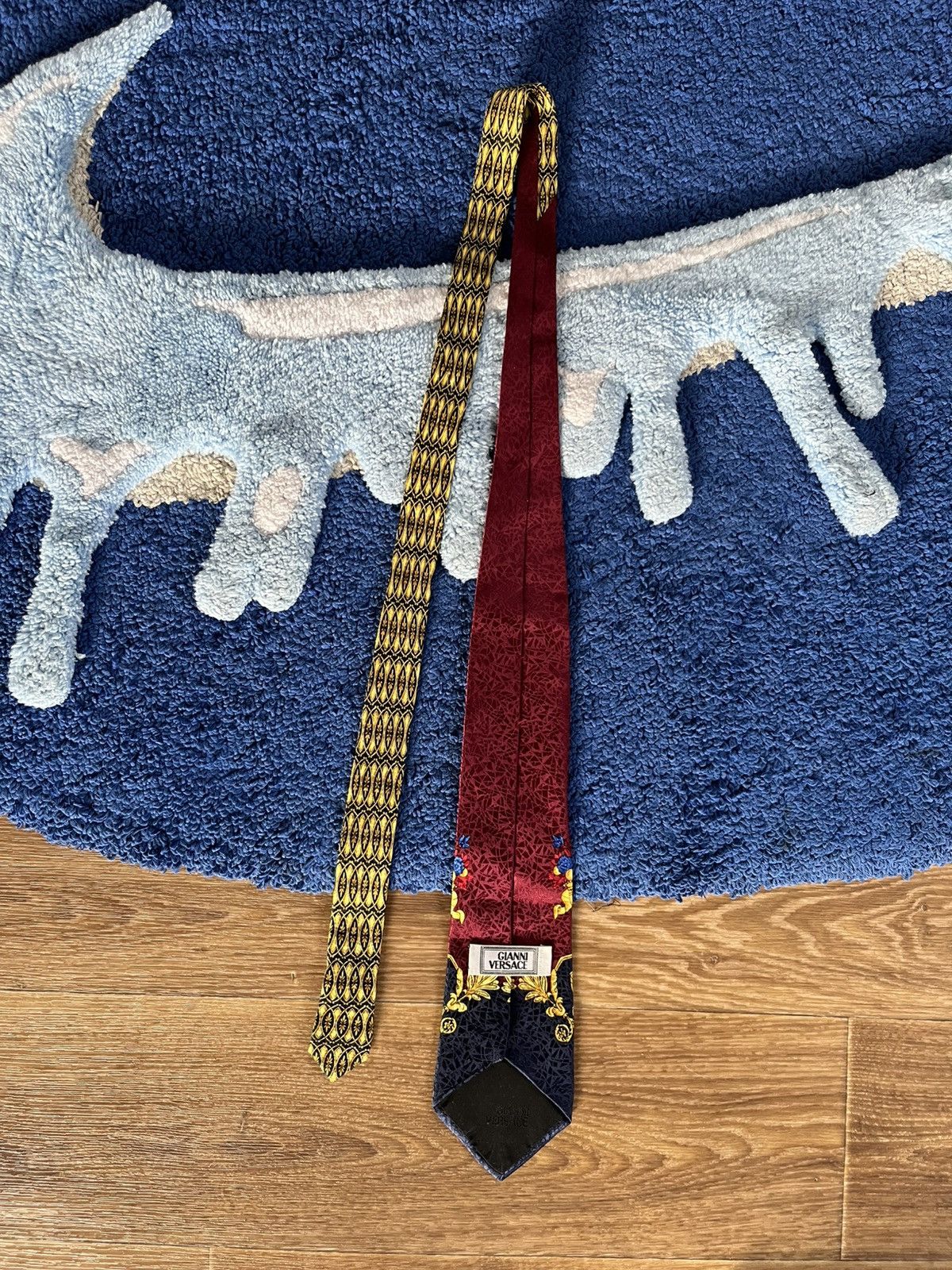 Versace GIANNI VERSACE TIE FULL LOGO 100% SILK VINTAGE Size ONE SIZE - 3 Thumbnail