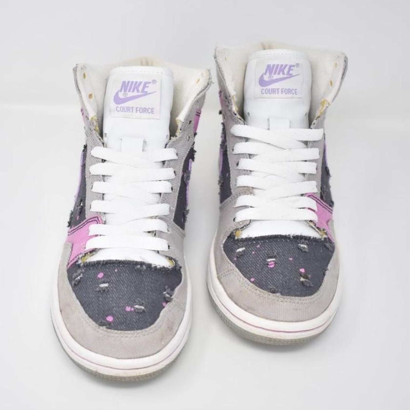 Nike 2007 Nike Court Force “Cool Rose Denim Splatter” Size US 6 / IT 36 - 3 Thumbnail