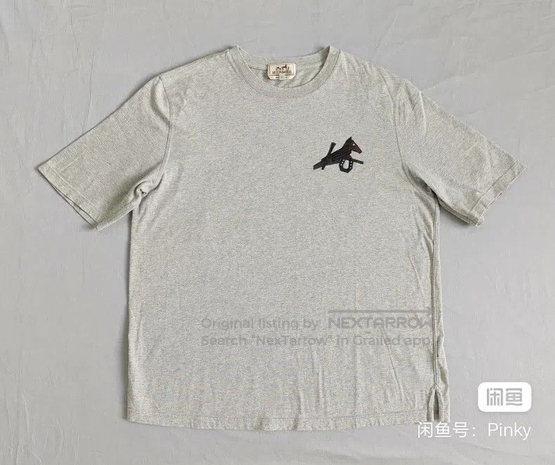 Hermes Hermes Men's short-sleeve T-shirt, mechanical horse leathe Size US M / EU 48-50 / 2 - 1 Thumbnail