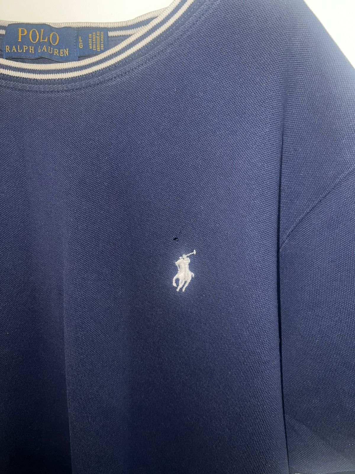 Polo Ralph Lauren Polo Ralph Lauren Navy Crew Neck T-Shirt White Pony Logo S.L Size US M / EU 48-50 / 2 - 3 Thumbnail