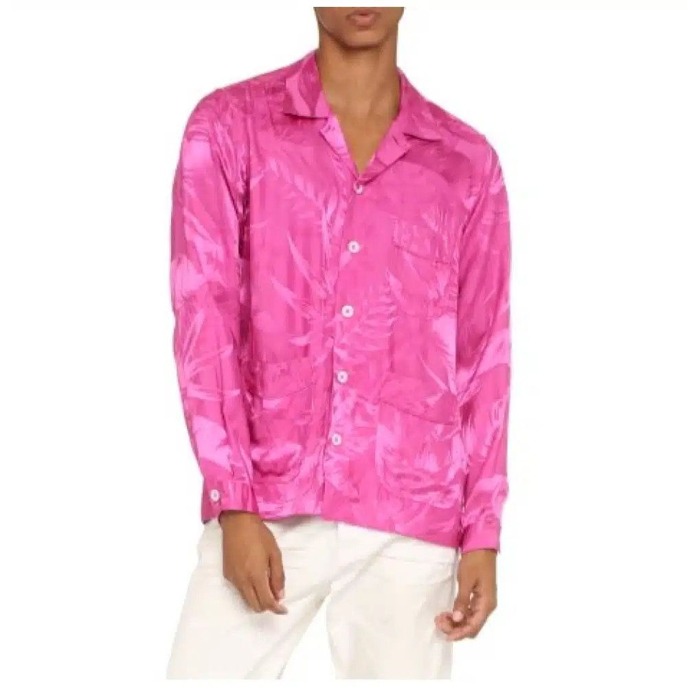 Tom Ford o1loc1c1124 HXH002 Floral Jacquard Shirt in Pink Size US XL / EU 56 / 4 - 3 Thumbnail