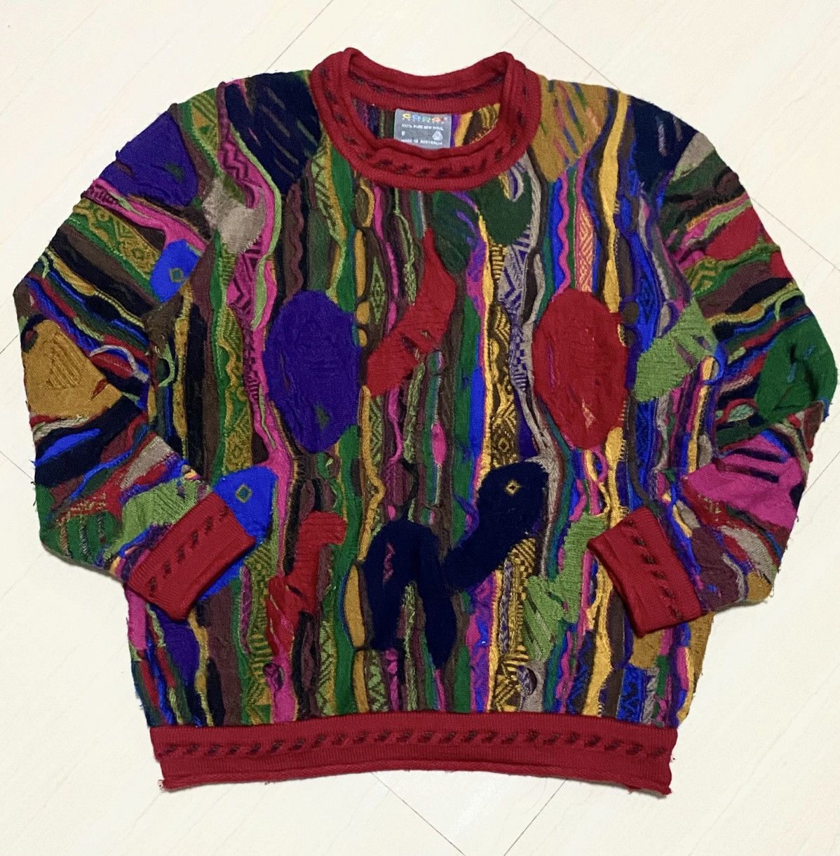 Coogi Coogi - 3D Wool Sweater Size US S / EU 44-46 / 1 - 1 Thumbnail