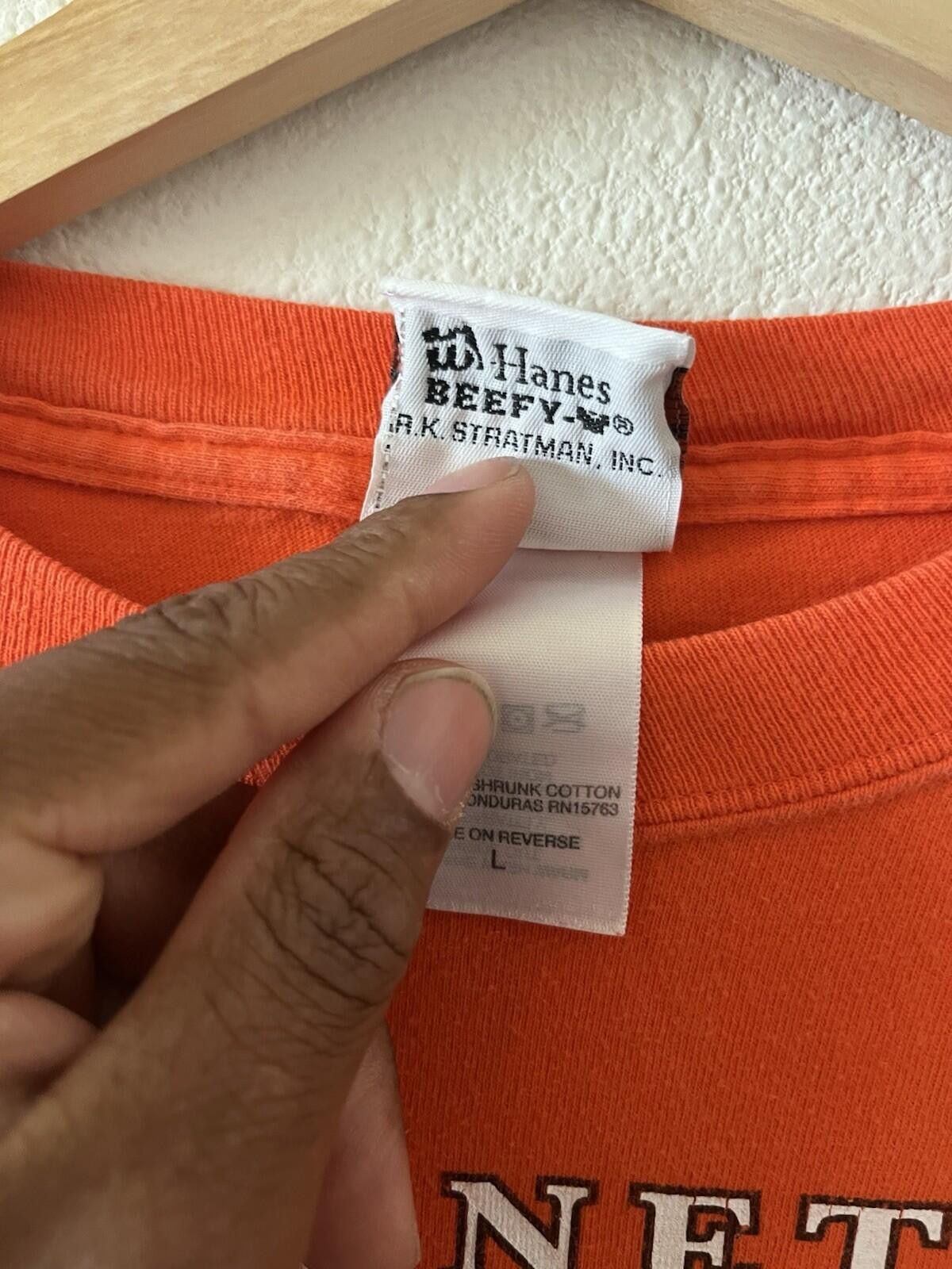 Harley Davidson Vintage Harley Davidson Barnett El Paso Orange Tee L Size US L / EU 52-54 / 3 - 6 Thumbnail
