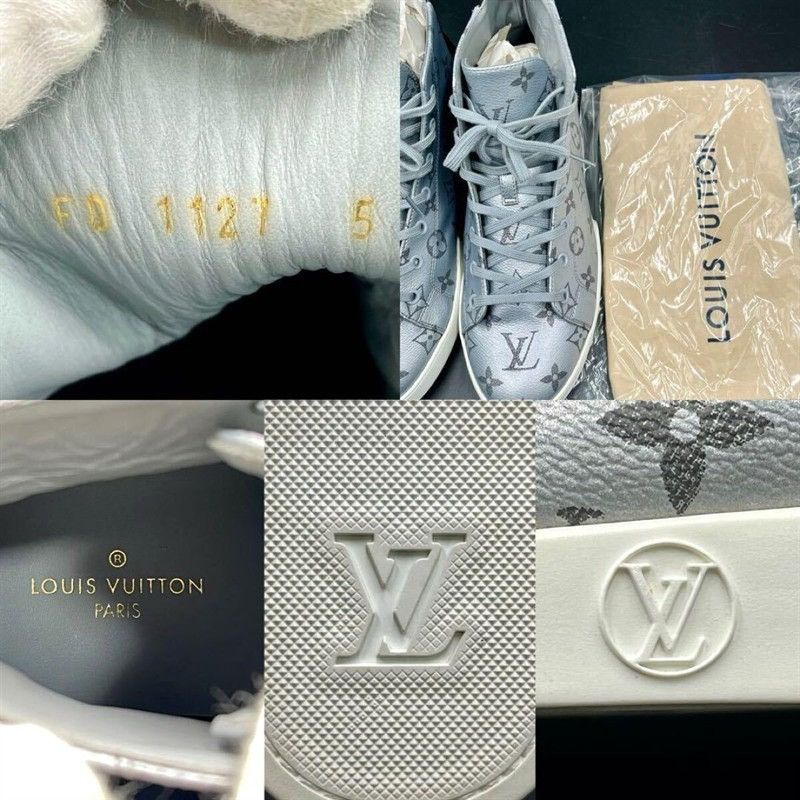 Louis Vuitton Louis Vuitton Monogram Match Up High Top Sneakers US 7 Size US 7 / IT 37 - 6 Thumbnail