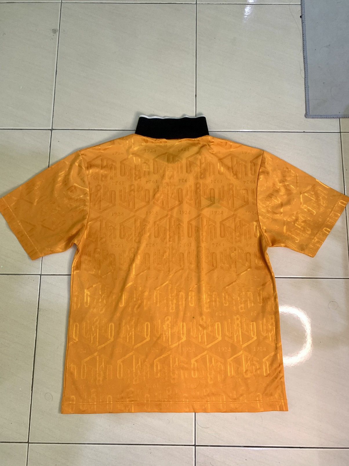 Umbro × Vintage Vintage Umbro Orange Jersey with Retro Design (1924 pattern) Size US L / EU 52-54 / 3 - 2 Thumbnail