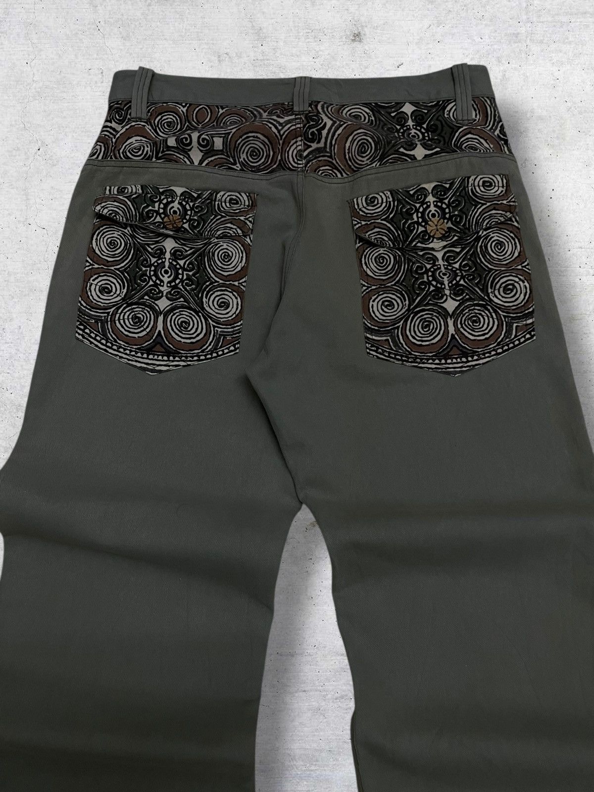 Beauty Beast CAMINA 90S JAPAN DESIGNER ART HISTORICAL KUNO BAGGY PANT Size US 32 / EU 48 - 4 Thumbnail