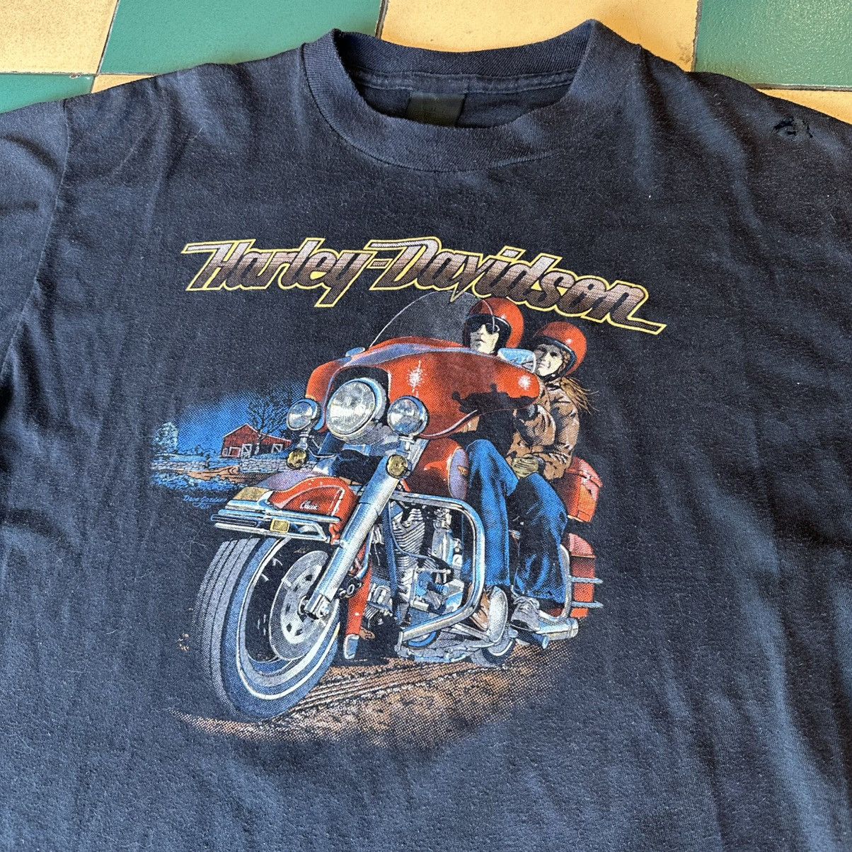 Harley Davidson × Vintage Vintage 1983 3D EMBLEM Harley Davidson Whittier Road King Size US XL / EU 56 / 4 - 3 Thumbnail