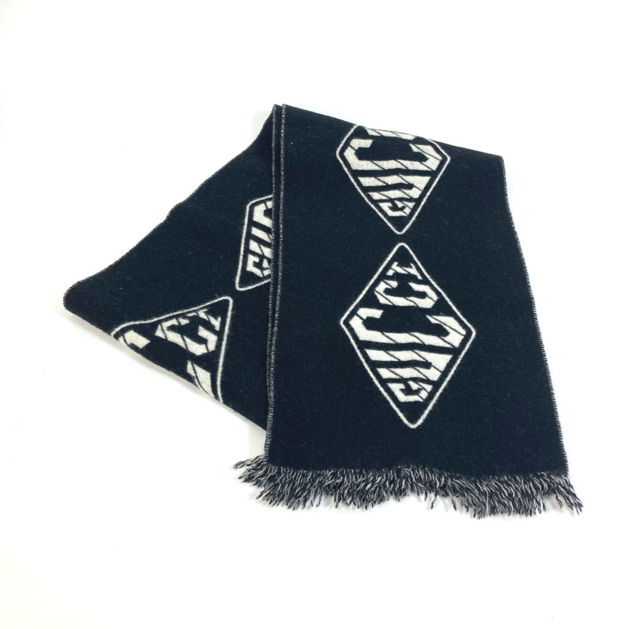 Gucci Gucci Bicolor fringe Scarf Black White Size ONE SIZE - 1 Thumbnail