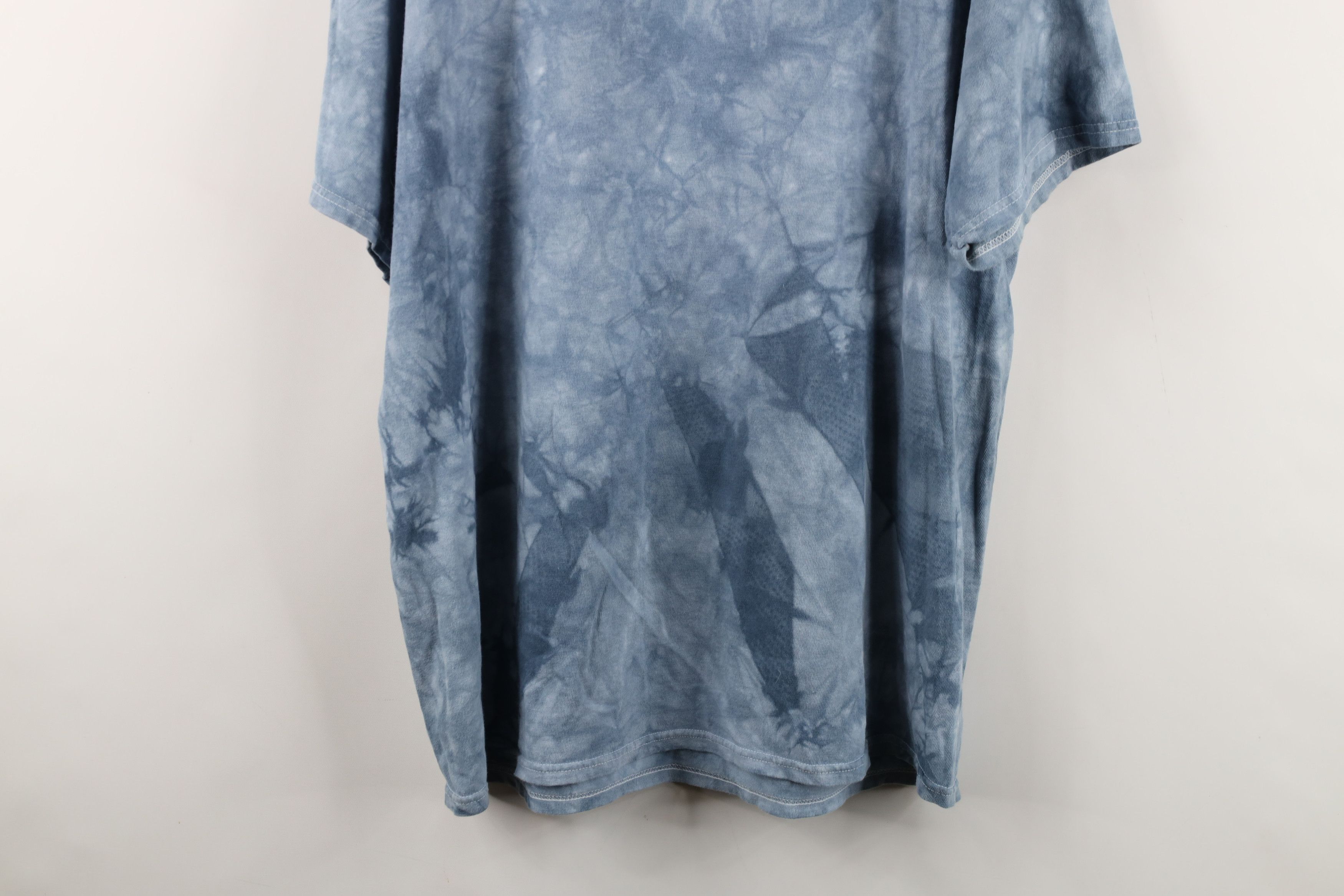 Vintage Vintage 90s Streetwear Mythical Acid Wash T-Shirt Blue Size US XL / EU 56 / 4 - 12 Thumbnail