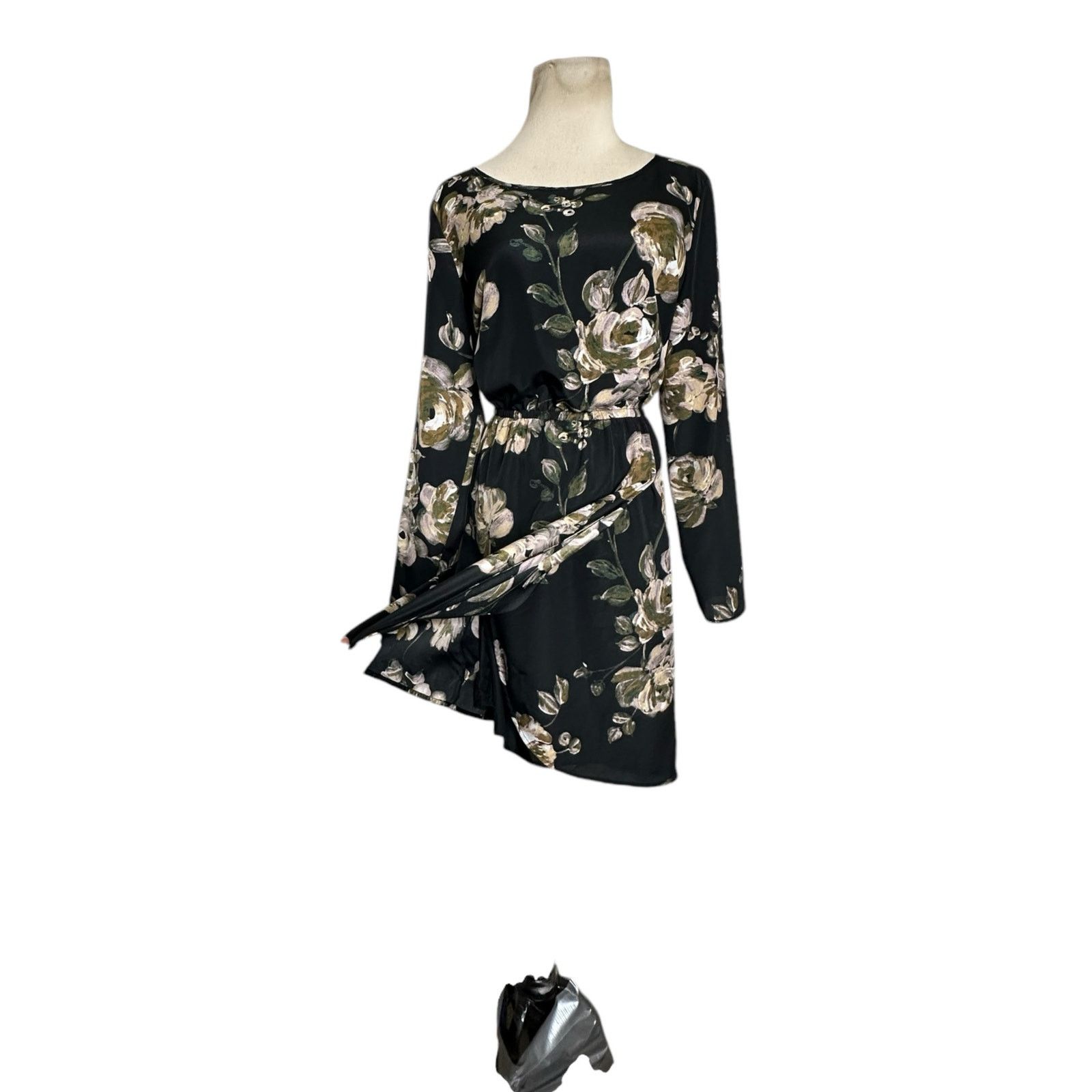 J.Crew J. Crew black cream green floral mini dress size 8 Size M / US 6-8 / IT 42-44 - 6 Thumbnail
