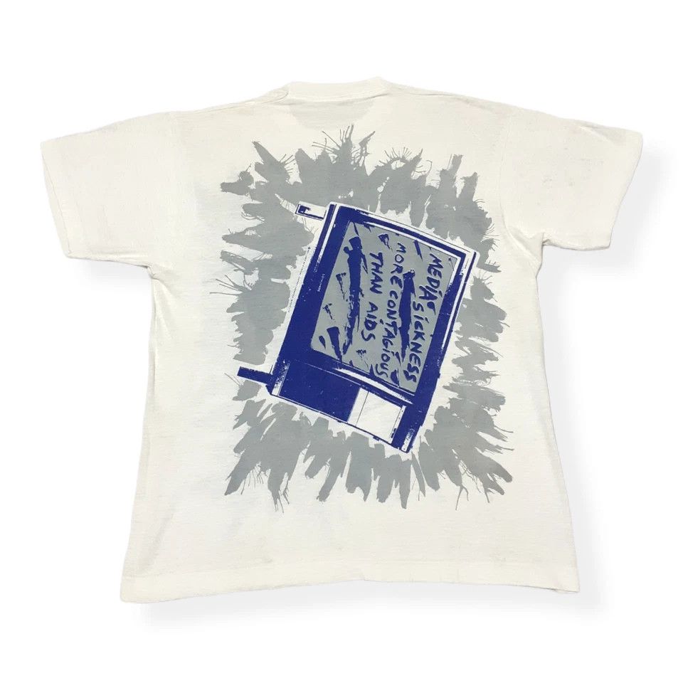 Vintage 80s Jamie Reid T Shirt 1987 Sex Pistols Malcolm McLaren Size US L / EU 52-54 / 3 - 8 Thumbnail