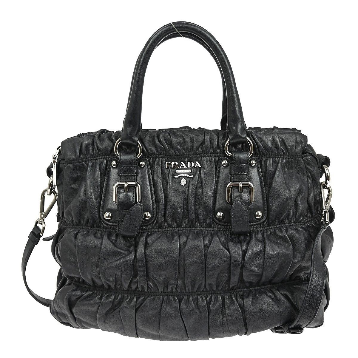 Prada Prada Gaufre Convertible Tote Nappa Leather Size ONE SIZE - 1 Thumbnail