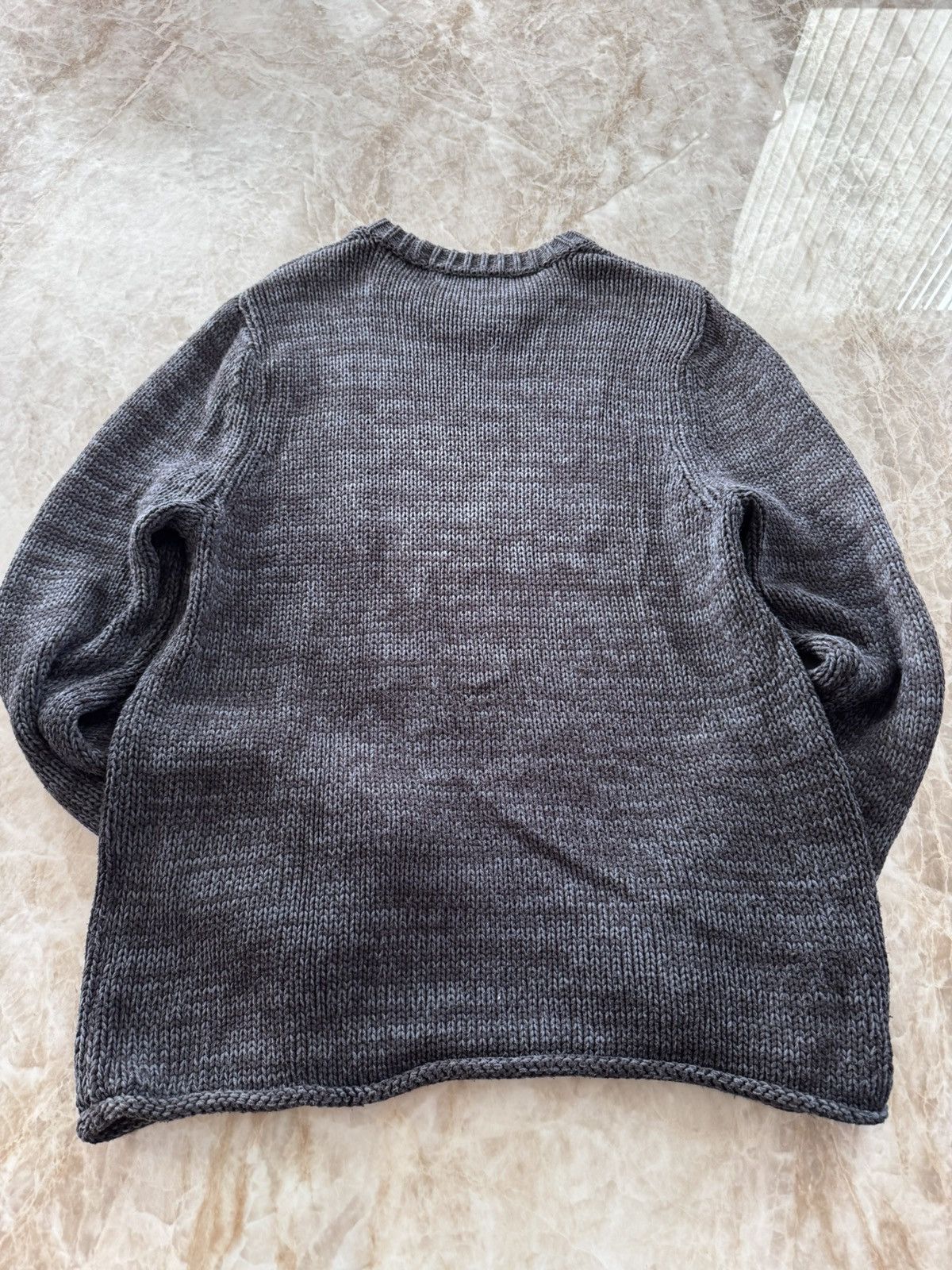 Acne Studios Helsinki Mouliné Cotton Knit Sweater Size US L / EU 52-54 / 3 - 4 Thumbnail