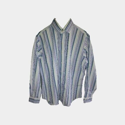 Polo Ralph Lauren Polo Ralph Lauren Shirt Men's L Blue Stripe Button Up Regent Size US L / EU 52-54 / 3 - 1 Thumbnail