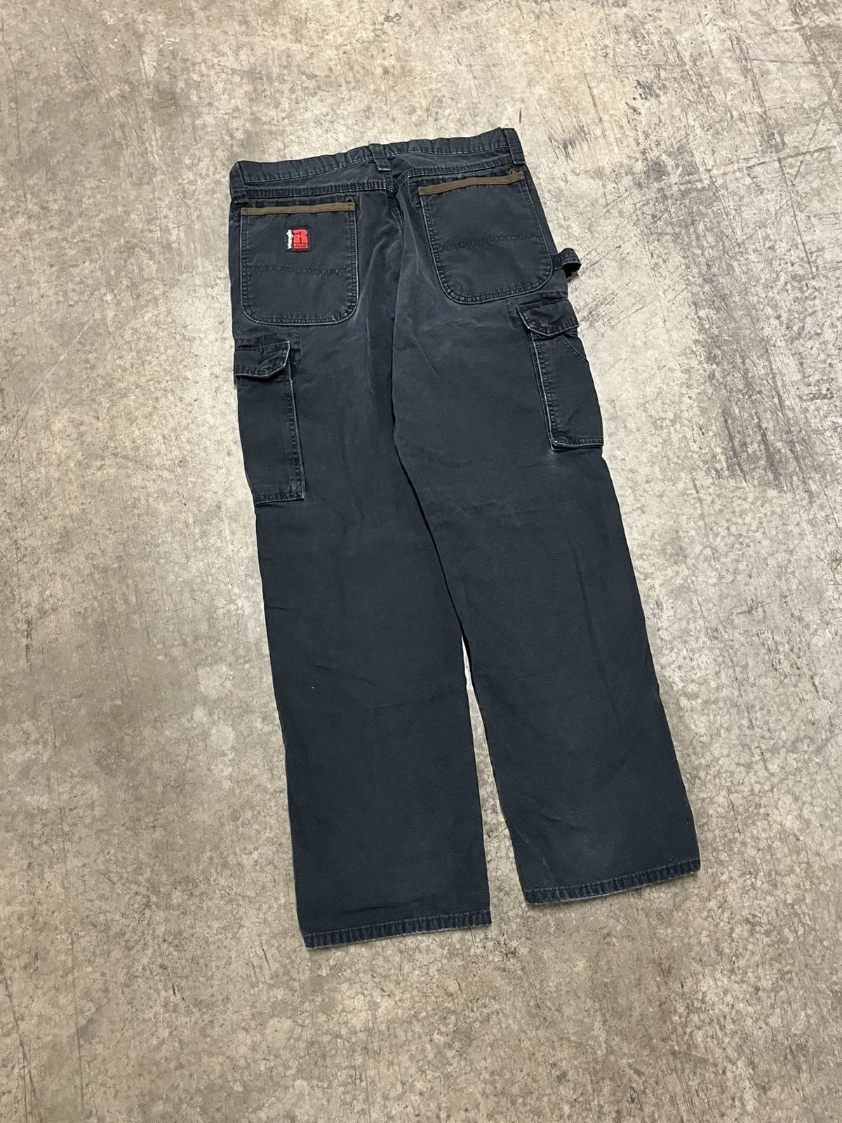 Carhartt × Vintage Carhartt style cargo workwear pants faded black baggy hype Size US 34 / EU 50 - 5 Thumbnail