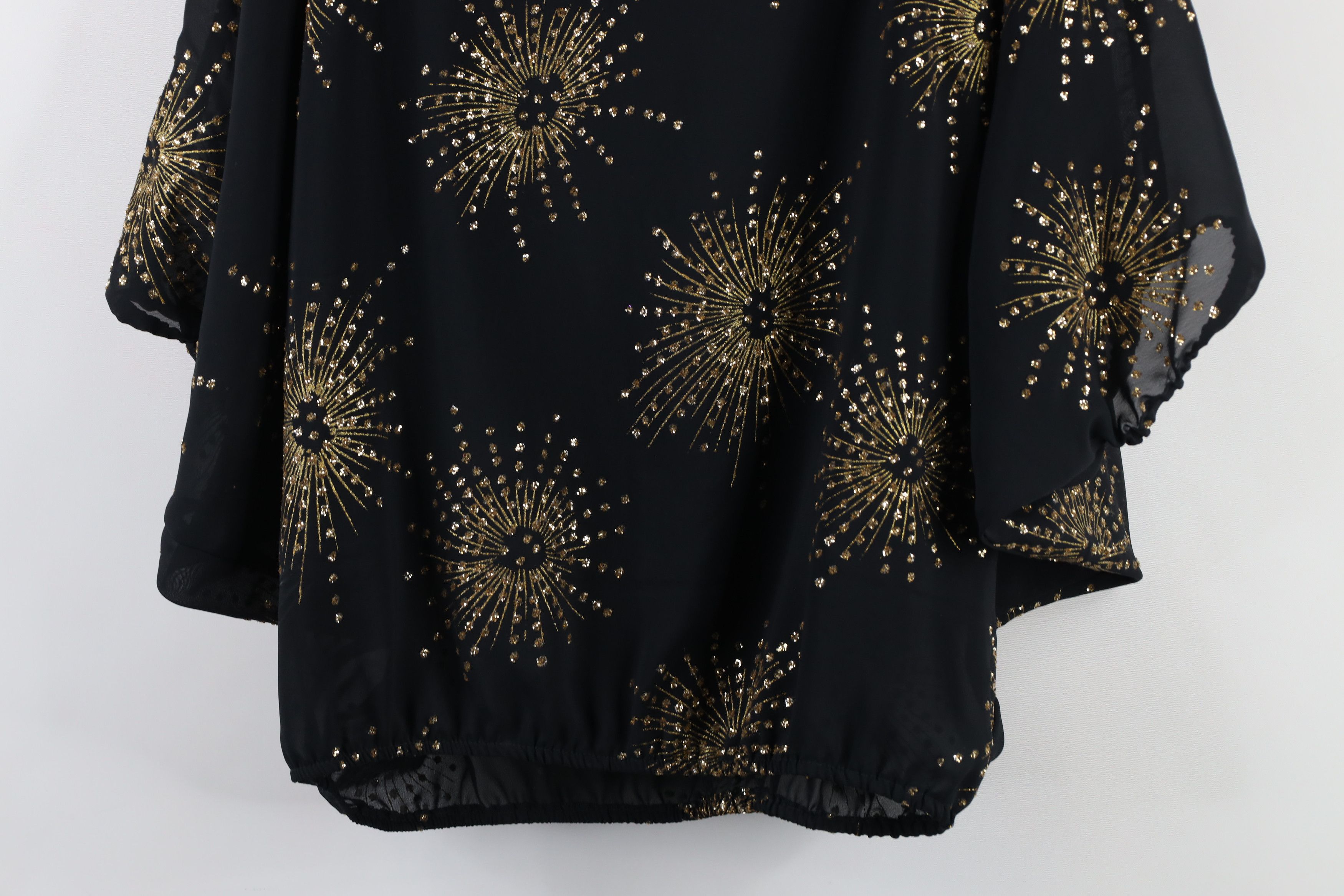 Vintage Vintage 90s Streetwear Sunburst Dolman Sleeve Cuff Hem Shirt Size XL / US 12-14 / IT 48-50 - 11 Thumbnail