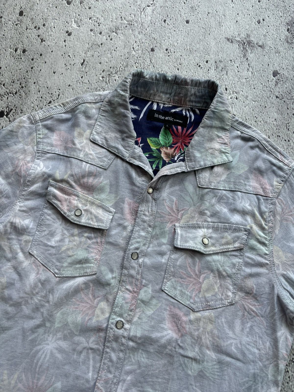 In The Attic Y2k In the attic homme floral hawaii style shirt Size US L / EU 52-54 / 3 - 6 Thumbnail