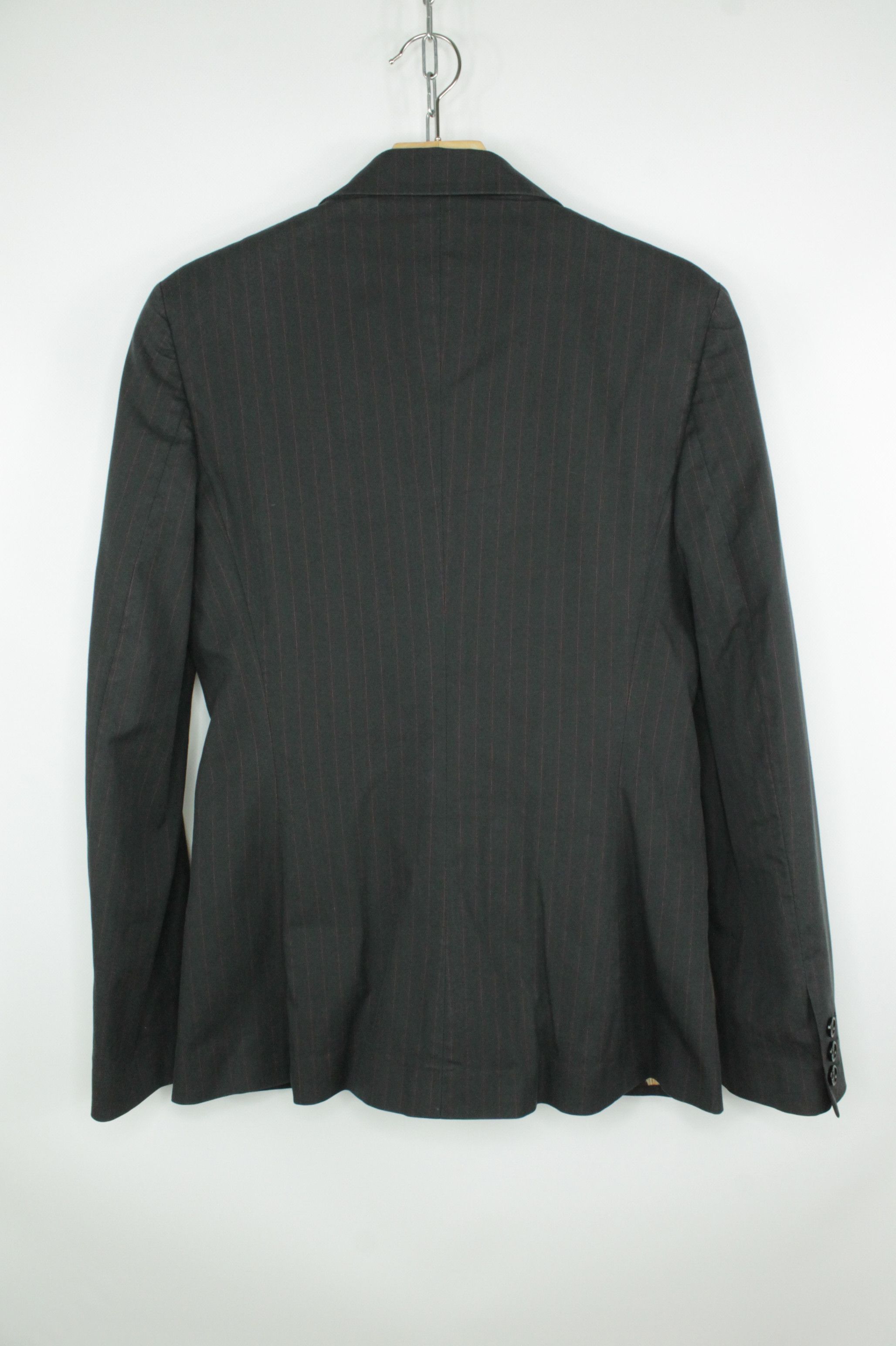 Dolce & Gabbana Dolce & Gabbana Slim Fit Pinstripe Blazer Leopard Lining Size M / US 6-8 / IT 42-44 - 8 Thumbnail