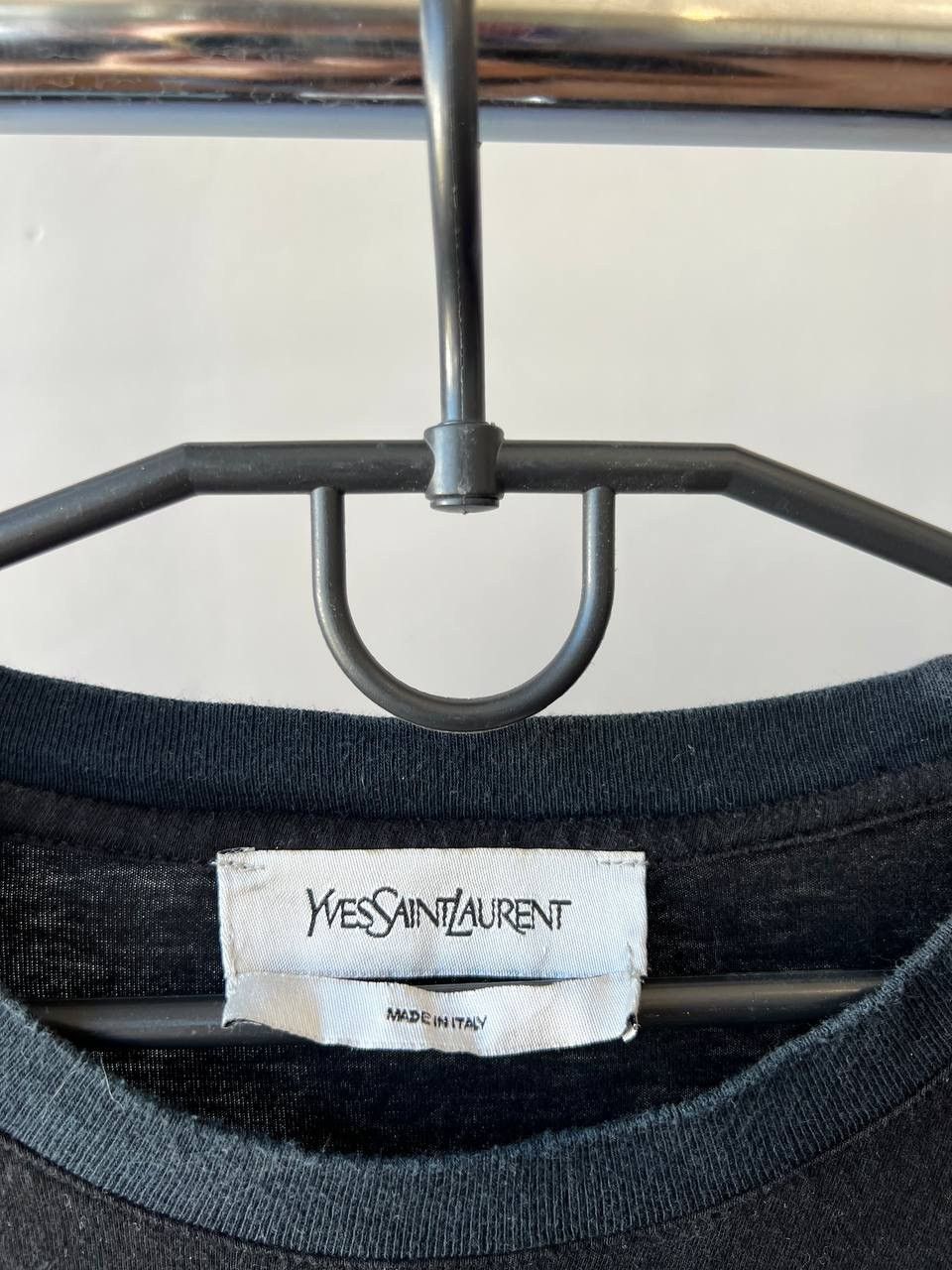 Yves Saint Laurent VERY RARE! YVES SAINT LAURENT RIVE GAUCHE VELOR LOGO T SHIRT Size US XL / EU 56 / 4 - 6 Thumbnail