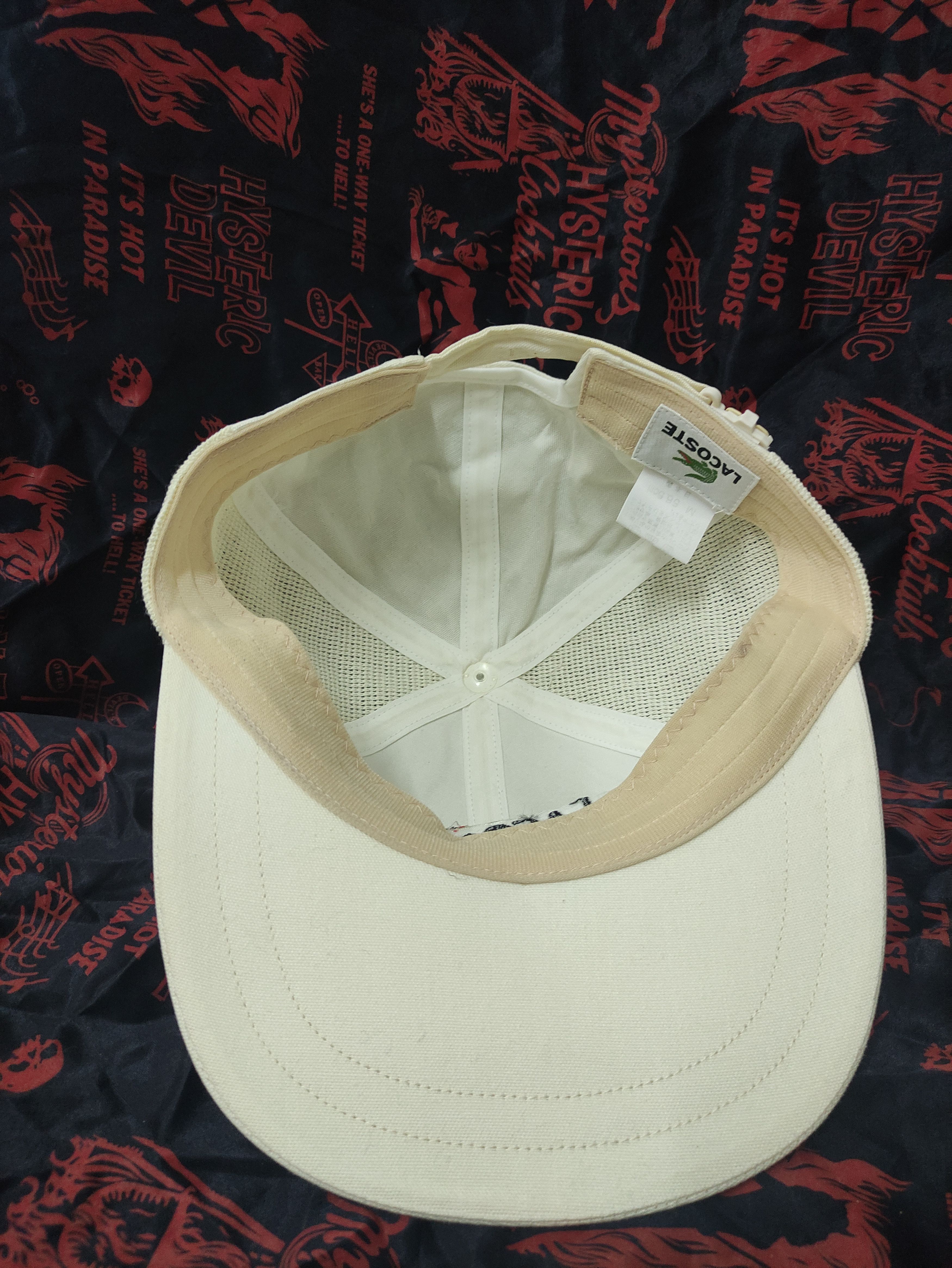 Lacoste × Vintage LACOSTE HALF MESH VINTAGE CAP Size ONE SIZE - 2 Thumbnail