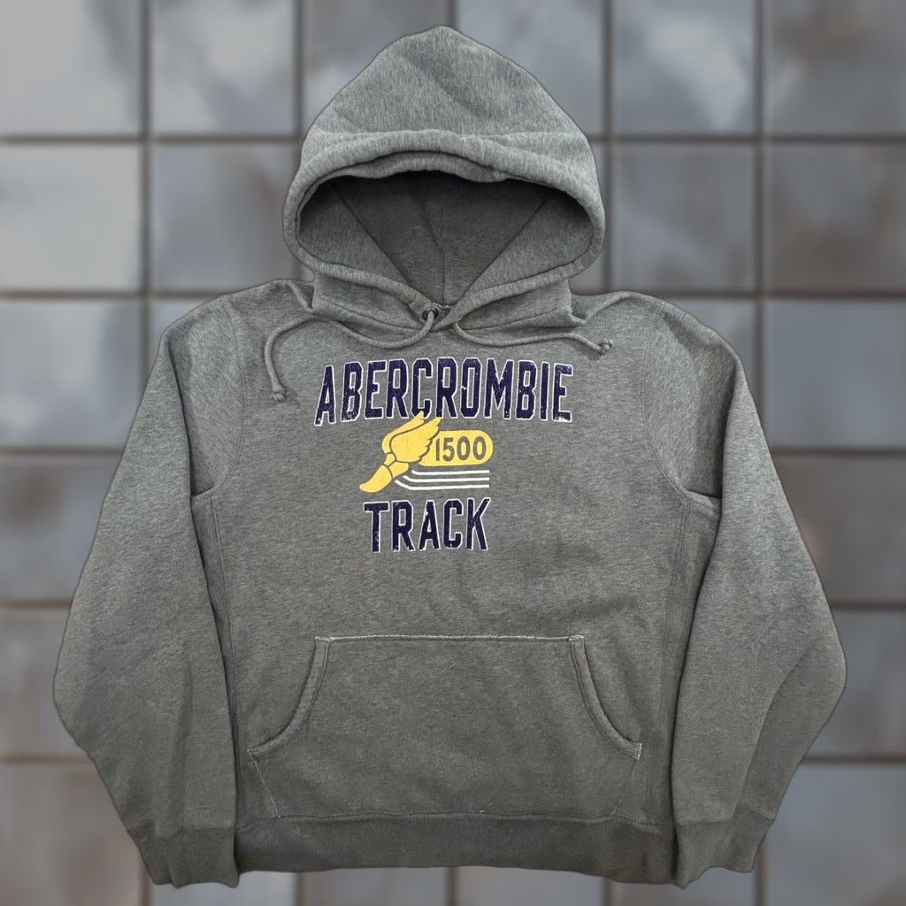 Abercrombie & Fitch VINTAGE Abercrombie Hoodie Mens Medium Track Winged Foot Sweatshirt Running Y2K Size US M / EU 48-50 / 2 - 1 Thumbnail