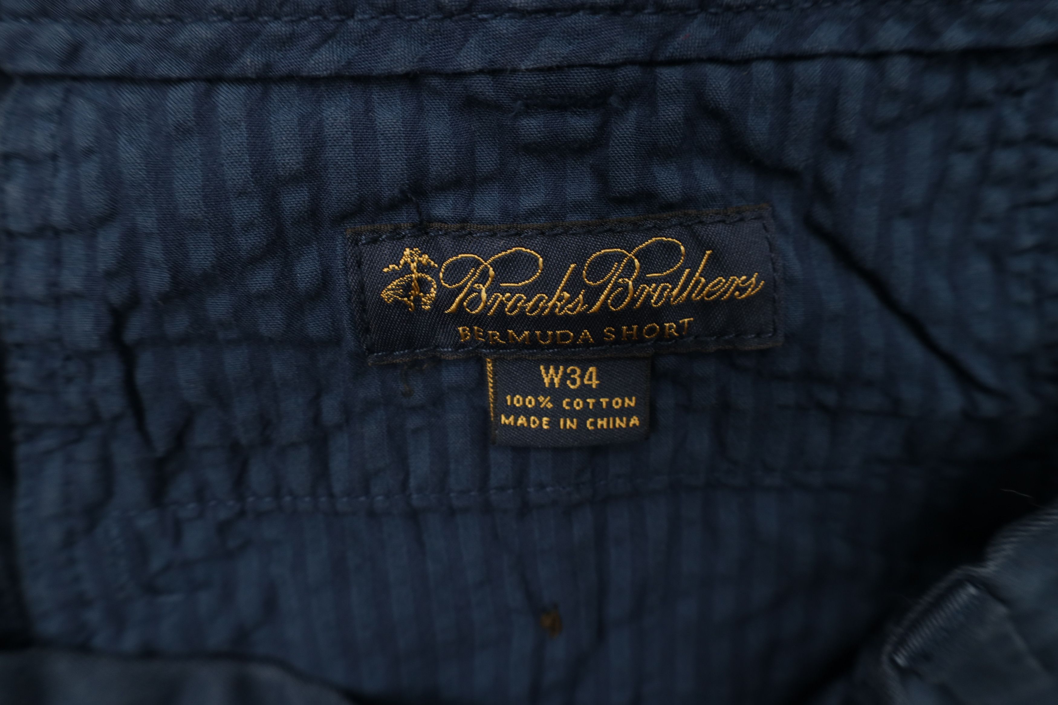 Brooks Brothers Brooks Brothers Spell Out Golf Chino Shorts Navy Blue Cotton Size US 34 / EU 50 - 7 Thumbnail