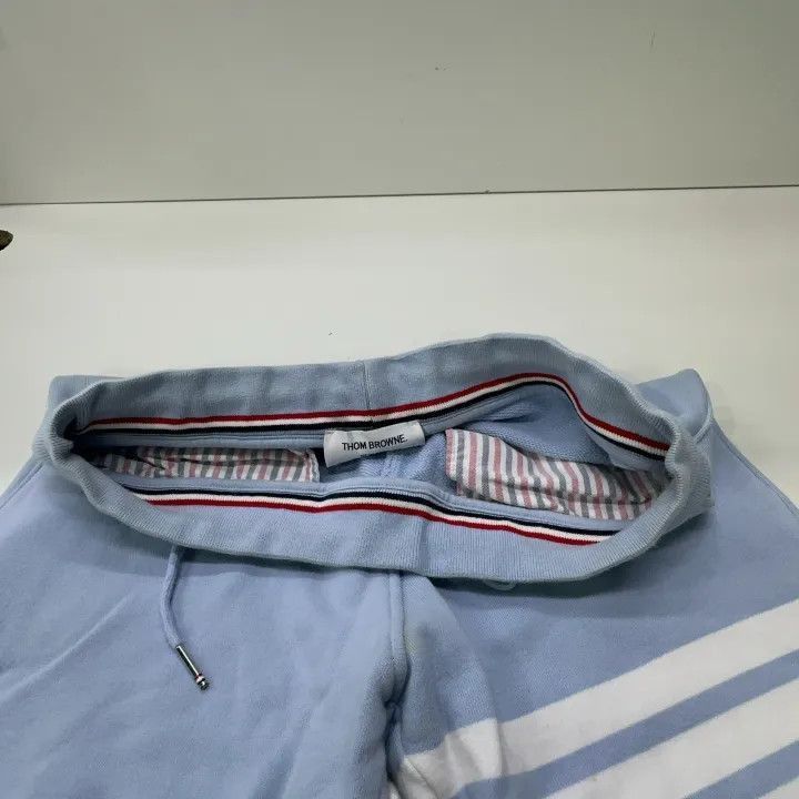 Thom Browne Thom Browne Blue Stripe Drawstring Pants -2507 Size 41" - 1 Thumbnail