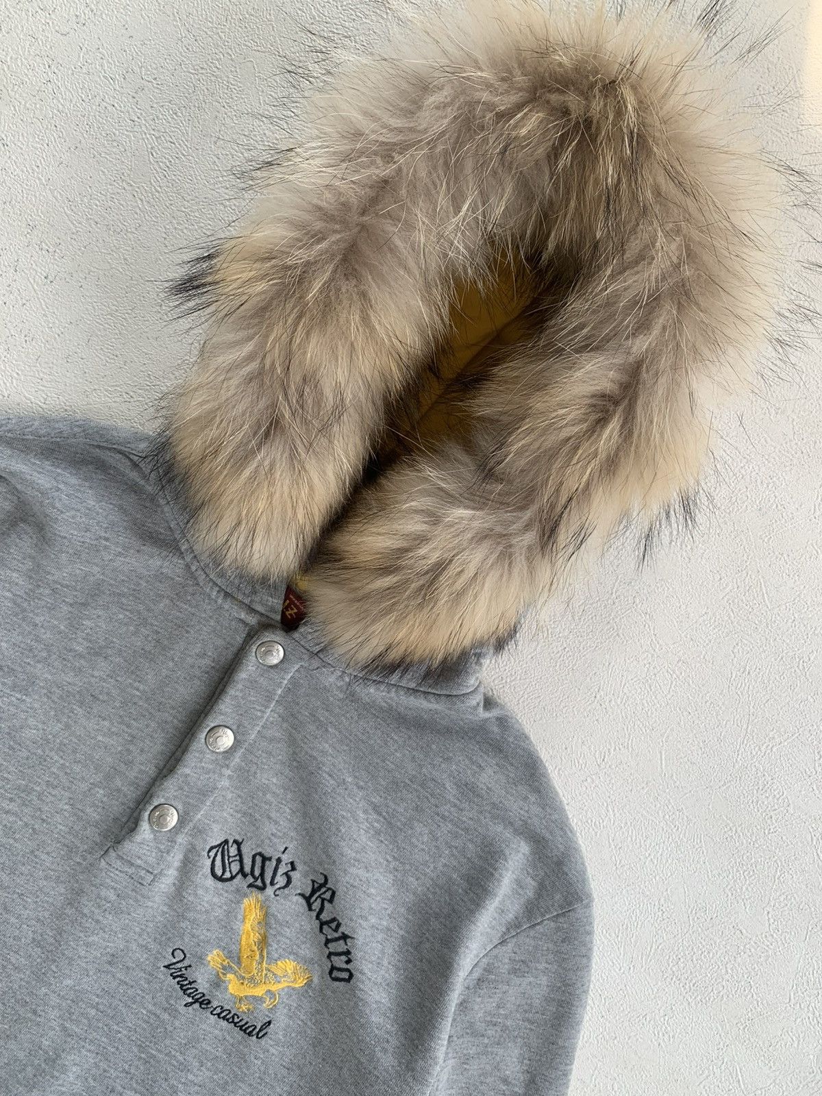 Japanese Brand Vintage Ugiz Retro Faux Fur Hoodie Ifsixwasnine LGB Style Size US XL / EU 56 / 4 - 3 Thumbnail