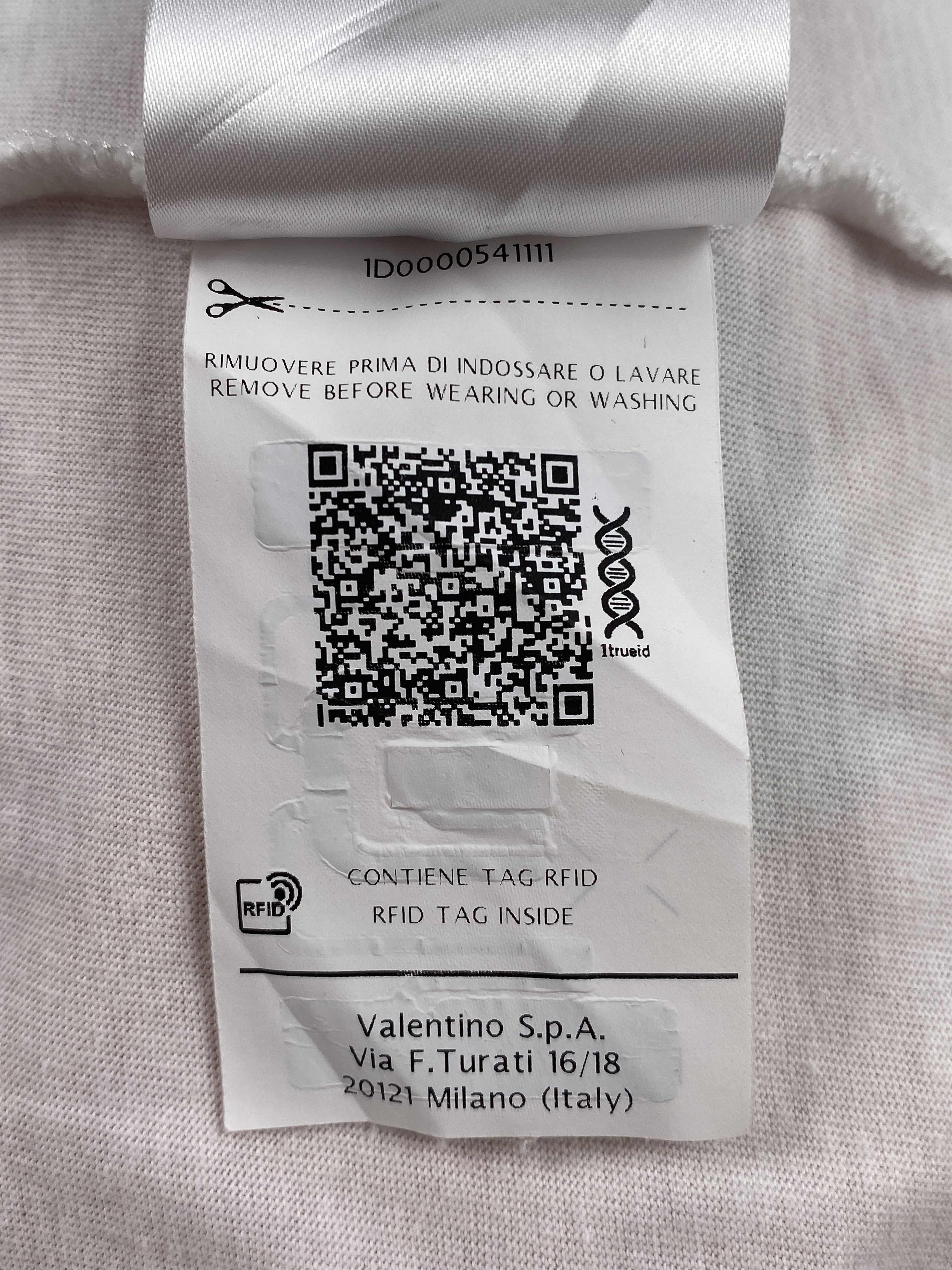 Valentino V Logo T-Shirt Size US L / EU 52-54 / 3 - 16 Thumbnail