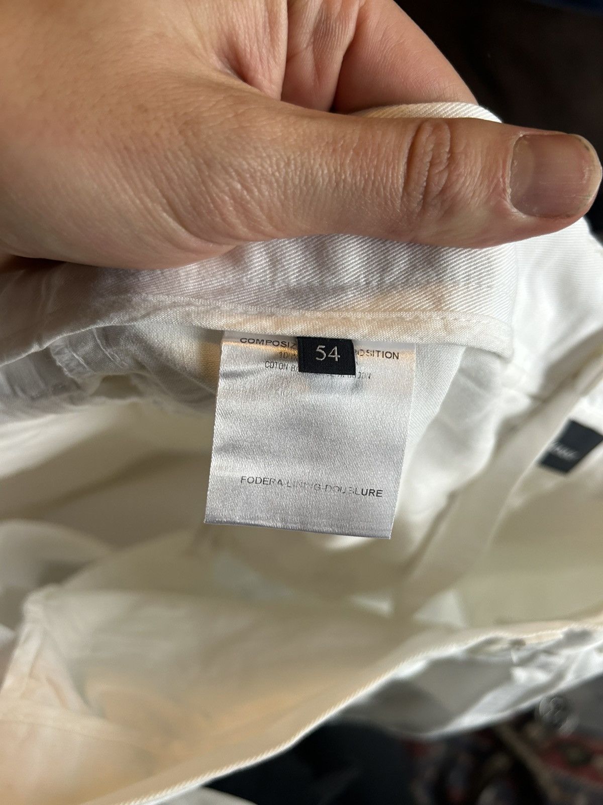 Gucci Gucci White Cotton-Blend Trousers – Size 54 Size US 38 / EU 54 - 21 Thumbnail