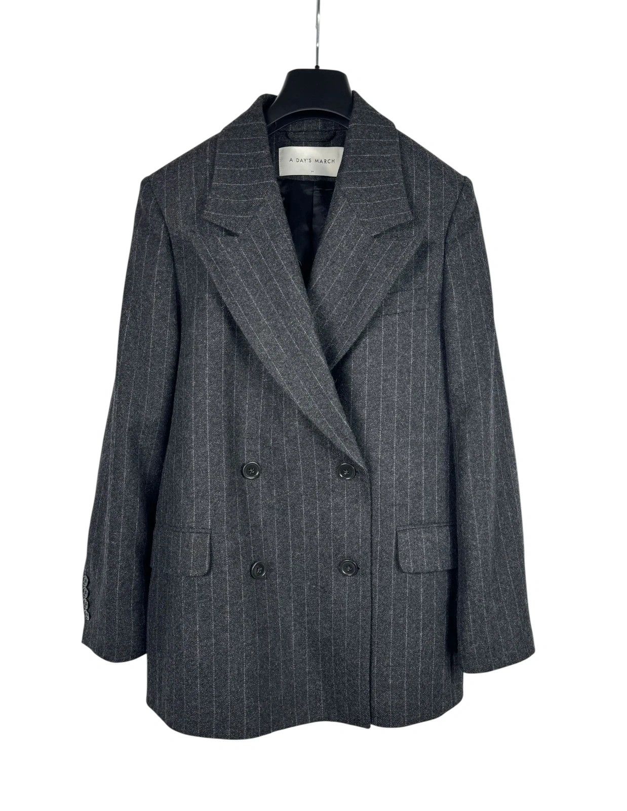 A Day's March A Day’s March Inu Double Breasted Wool Blazer Striped Size XS / US 0-2 / IT 36-38 - 9 Thumbnail