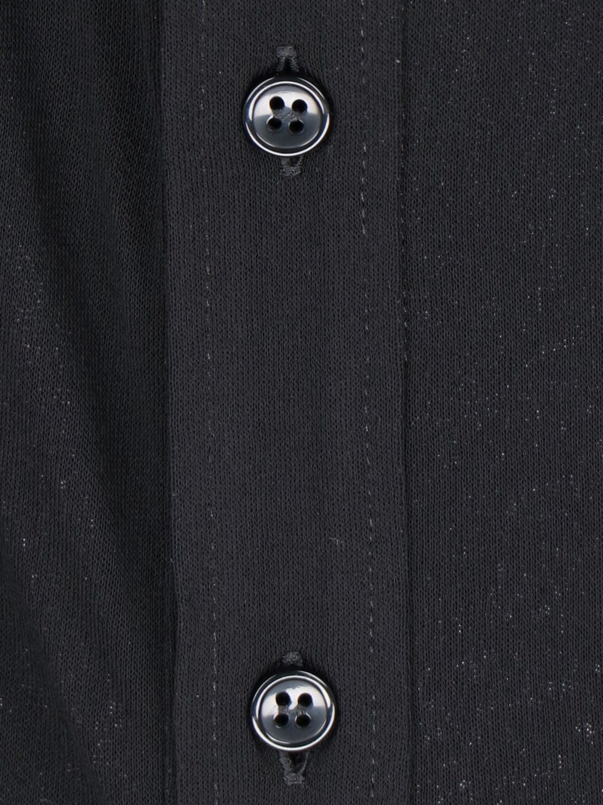 Saint Laurent Paris o1b1hav110525 Chemise Jersey Viscose Crepe Polo Shirt Noir Size XS / US 0-2 / IT 36-38 - 4 Thumbnail