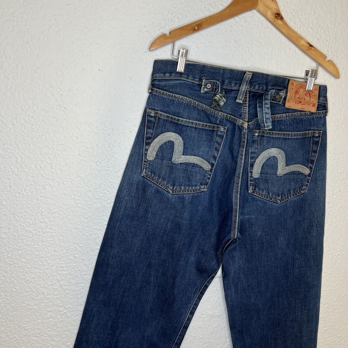 Evisu Evisu Denim Jeans Trousers Embroidered Seagull Logo Pants Size US 34 / EU 50 - 2 Thumbnail