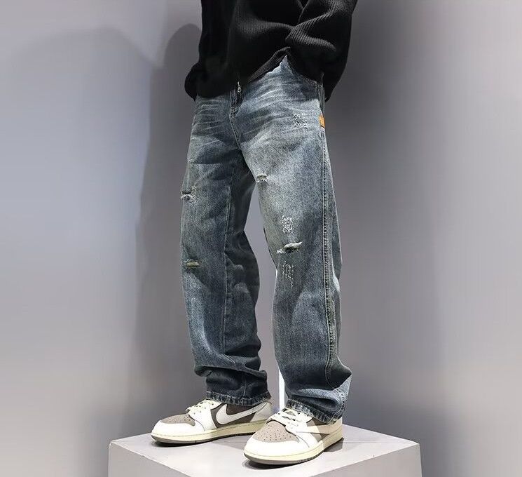 Japanese Brand × Jean Vintage Blue Denim Style Straight Pants Size US 30 / EU 46 - 1 Thumbnail