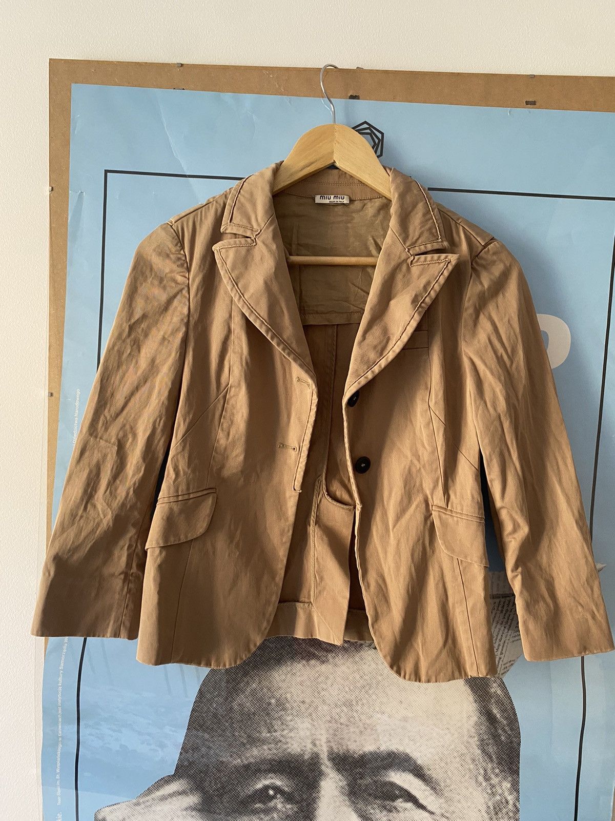 Miu Miu × Prada Miu Miu vintage blazer Size M / US 6-8 / IT 42-44 - 2 Thumbnail
