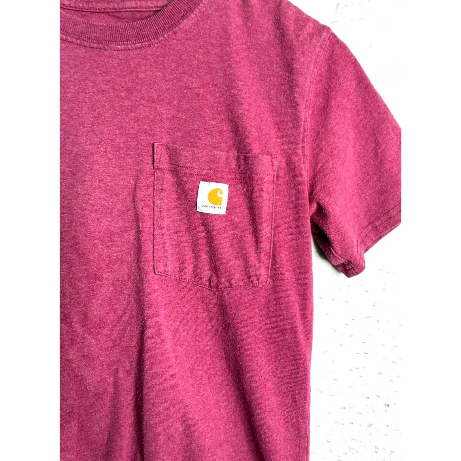 Carhartt Carhartt Shirt Mens XS Maroon Pocket Loose Fit Short Sleeve Crew Neck Size US XS / EU 42 / 0 - 2 Thumbnail