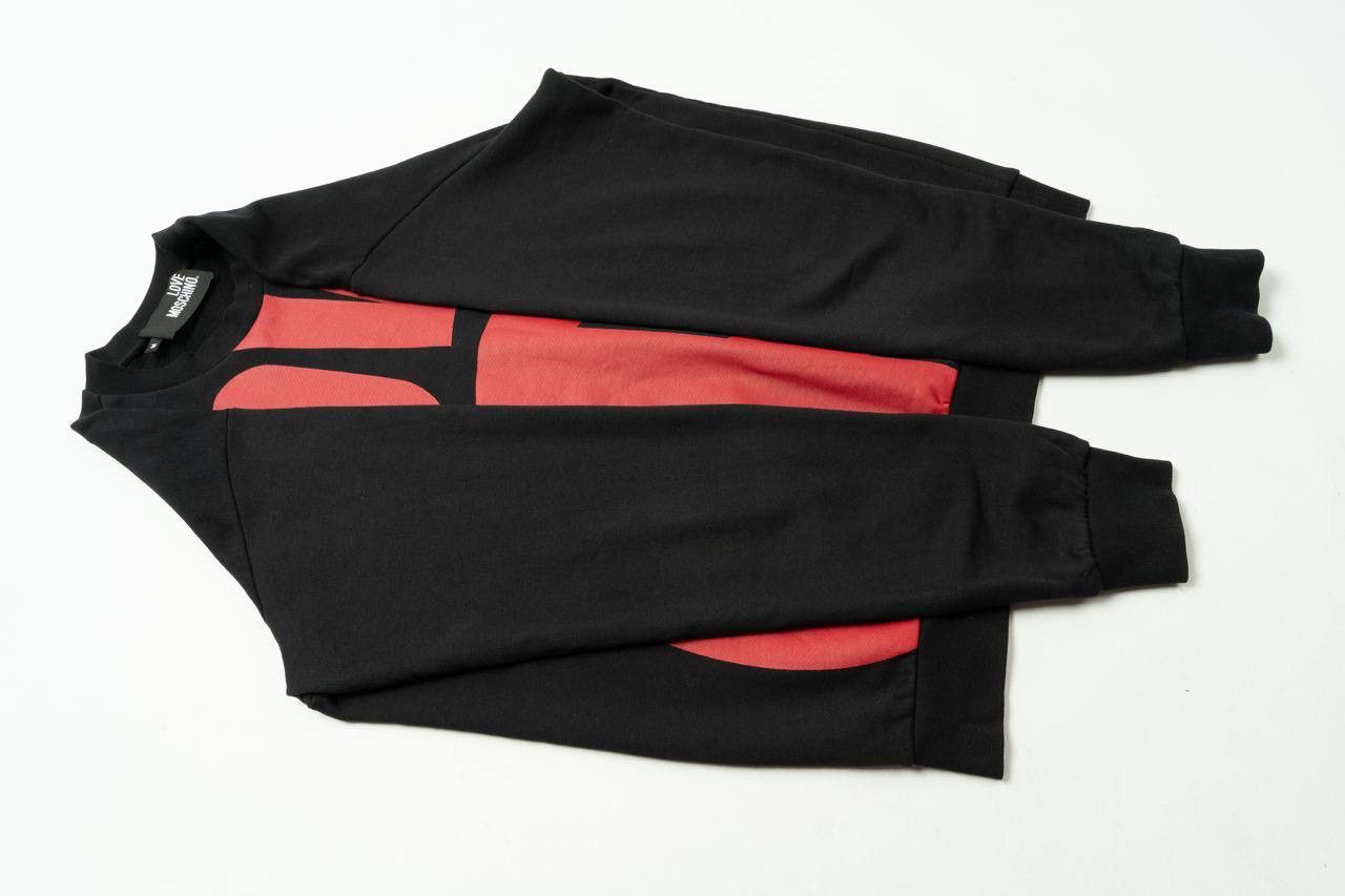 Moschino 🔵 LOVE MOSCHINO Peace Print Crewneck Pullover Sweatshirt Size US M / EU 48-50 / 2 - 9 Thumbnail