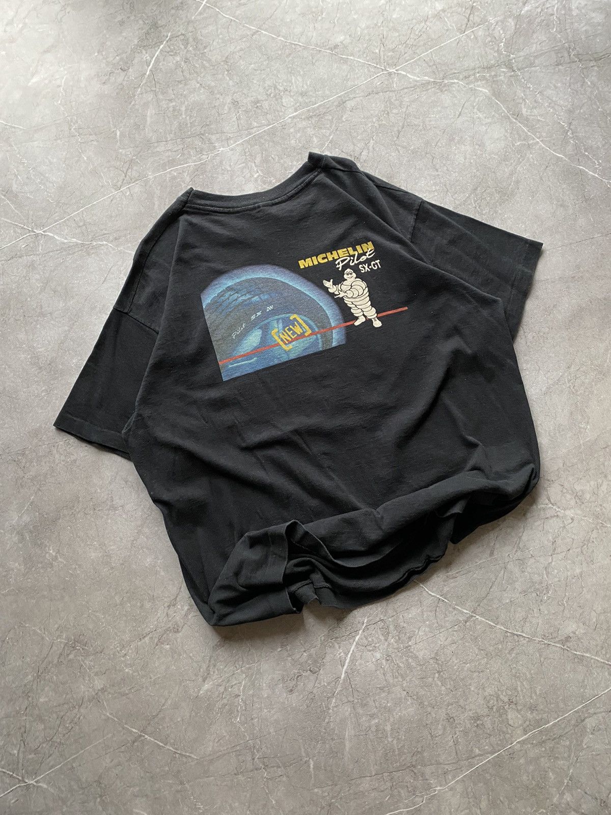 Vintage Vintage 90s Michelin Pilot SX GT Tires Promo Shirt Screen Size US XL / EU 56 / 4 - 1 Thumbnail
