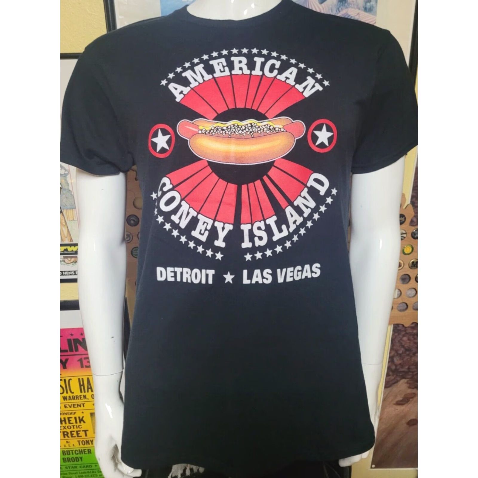 Jerzees American Coney Island Detroit MI T Shirt Medium Black Jerzees Shirt Mens Diner Restaurants 90s? Size US M / EU 48-50 / 2 - 2 Thumbnail