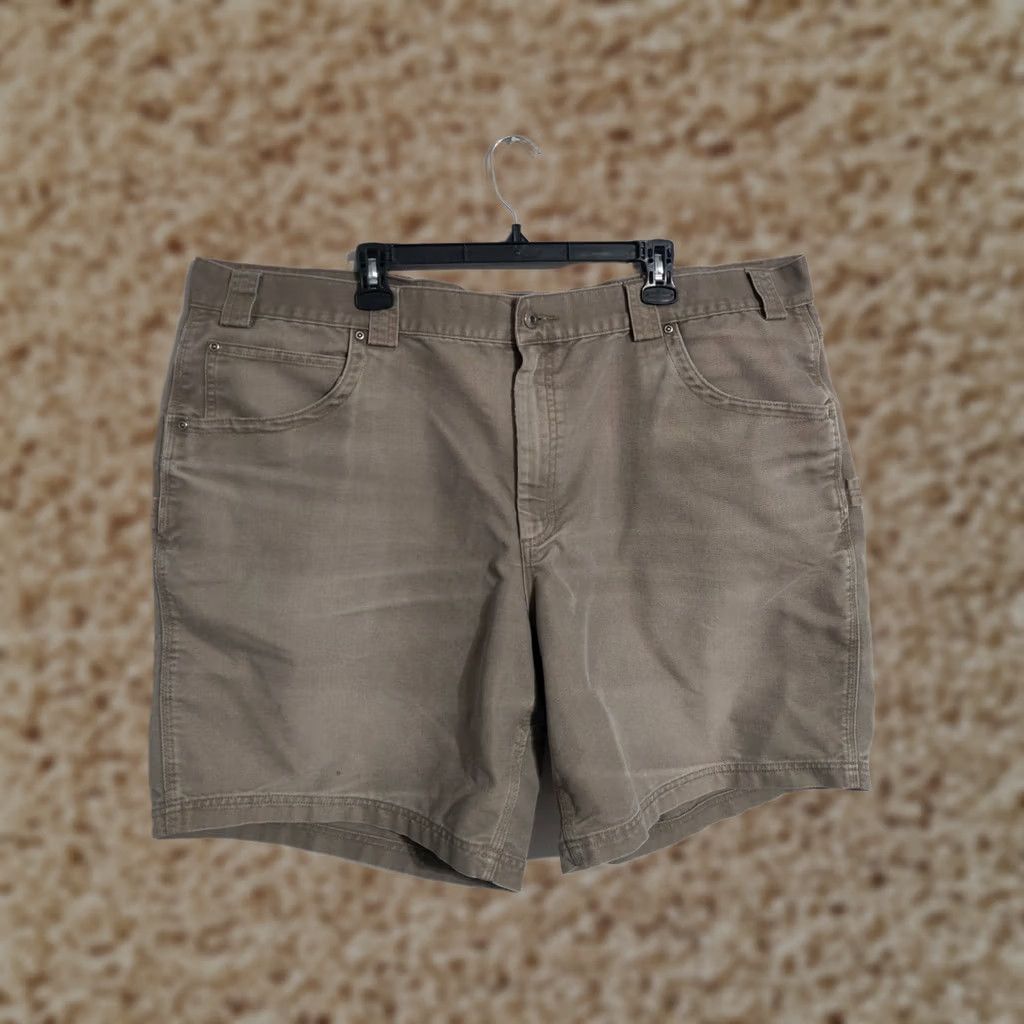 CO Duluth Carpenter Work Shorts - Beige, Fire Hose, Cooldry Blend - Men's 48 Size US 32 / EU 48 - 1 Thumbnail