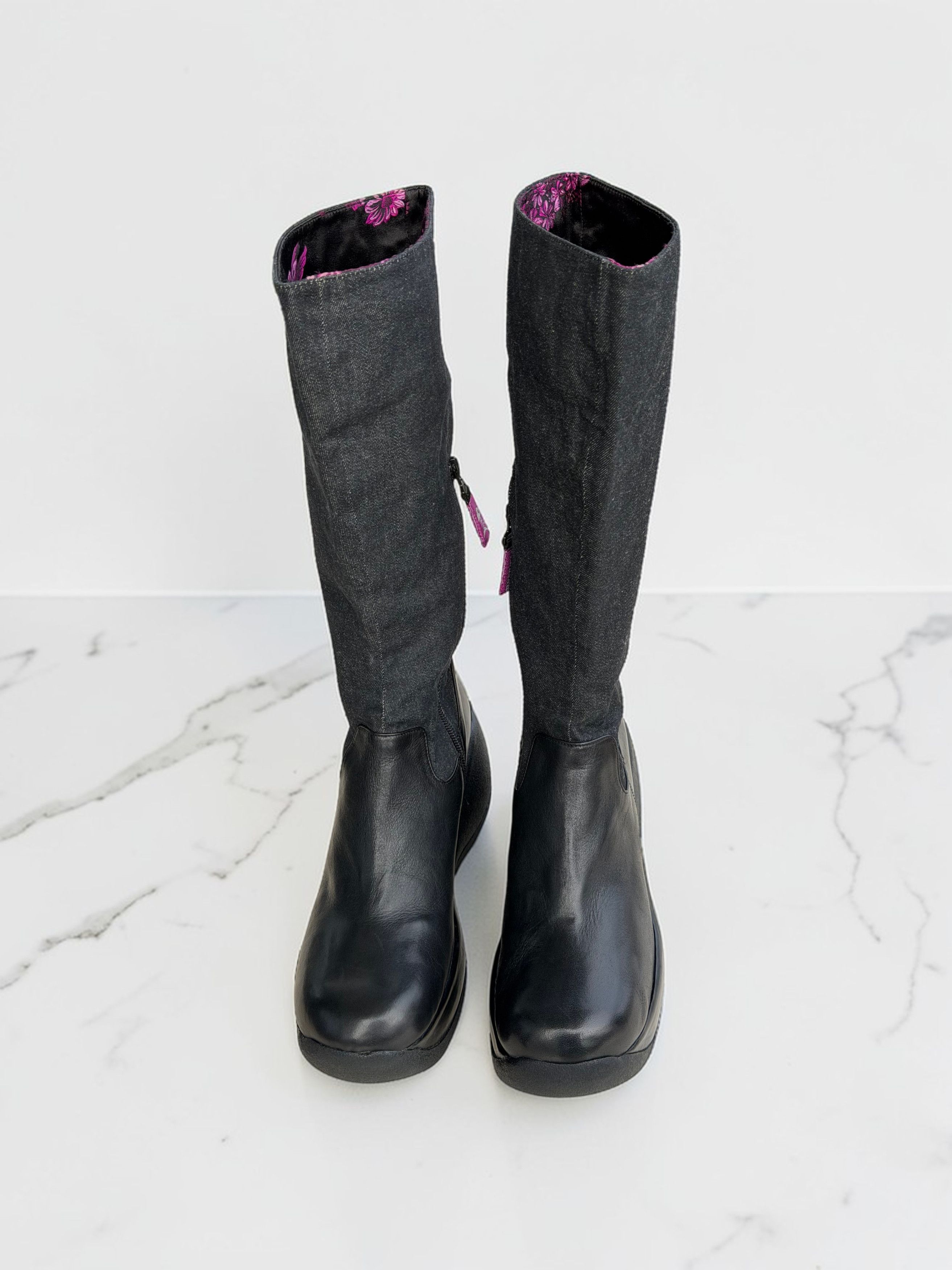 Other Leather Fishbone Boots Original Y2K! chunky boots US 8,5/9 Size US 8.5 / IT 38.5 - 12 Thumbnail