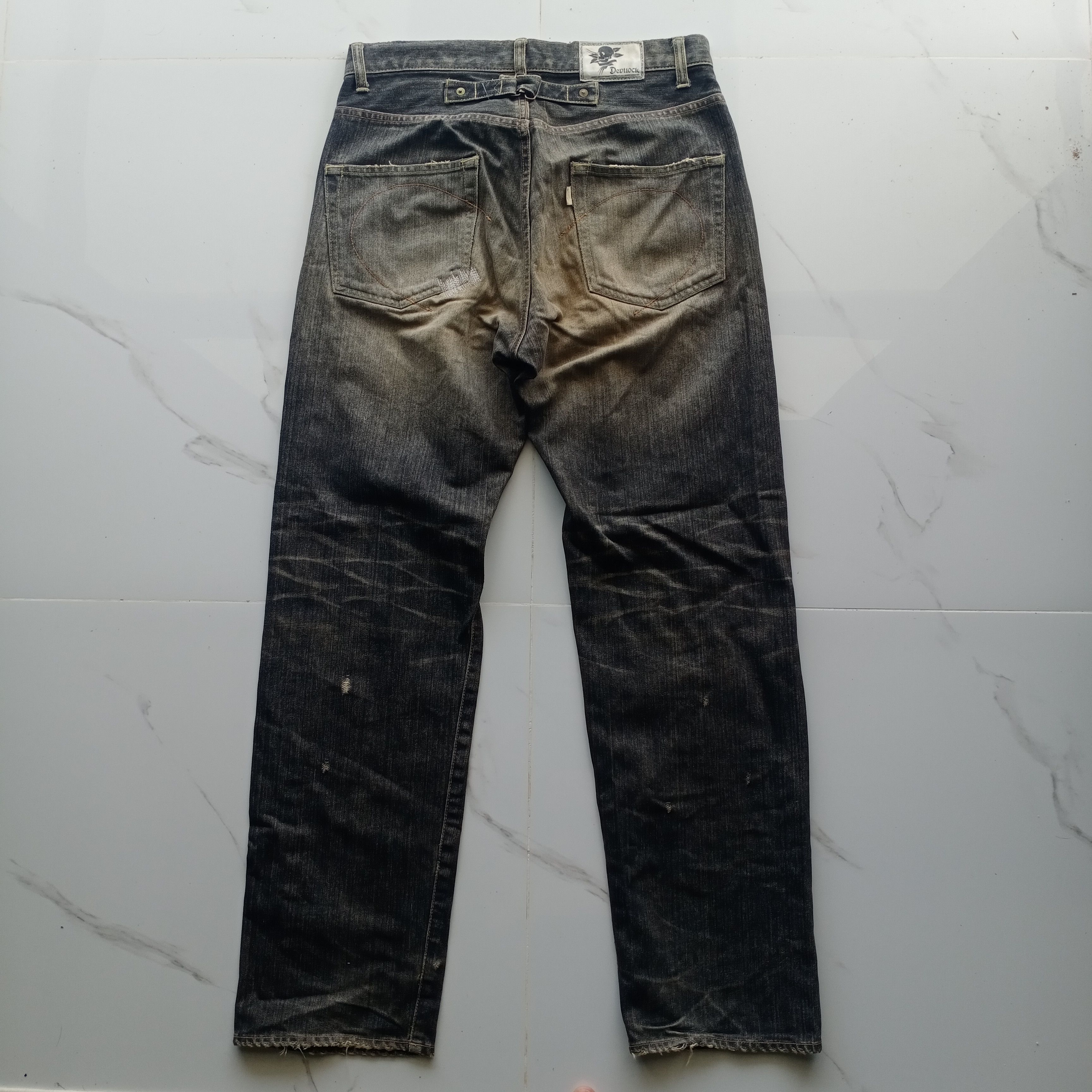 Devilock Devilock Hardcore Disstressed Jeans Japan Denim Size US 31 - 14 Thumbnail