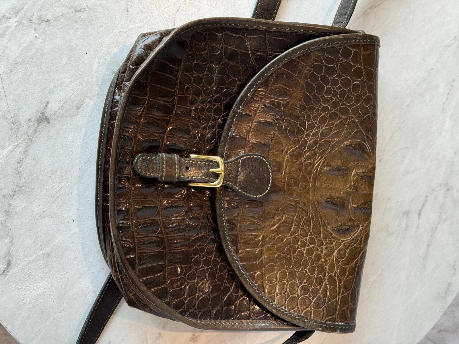 Designer Alligator Skin Bag Size ONE SIZE - 6 Thumbnail