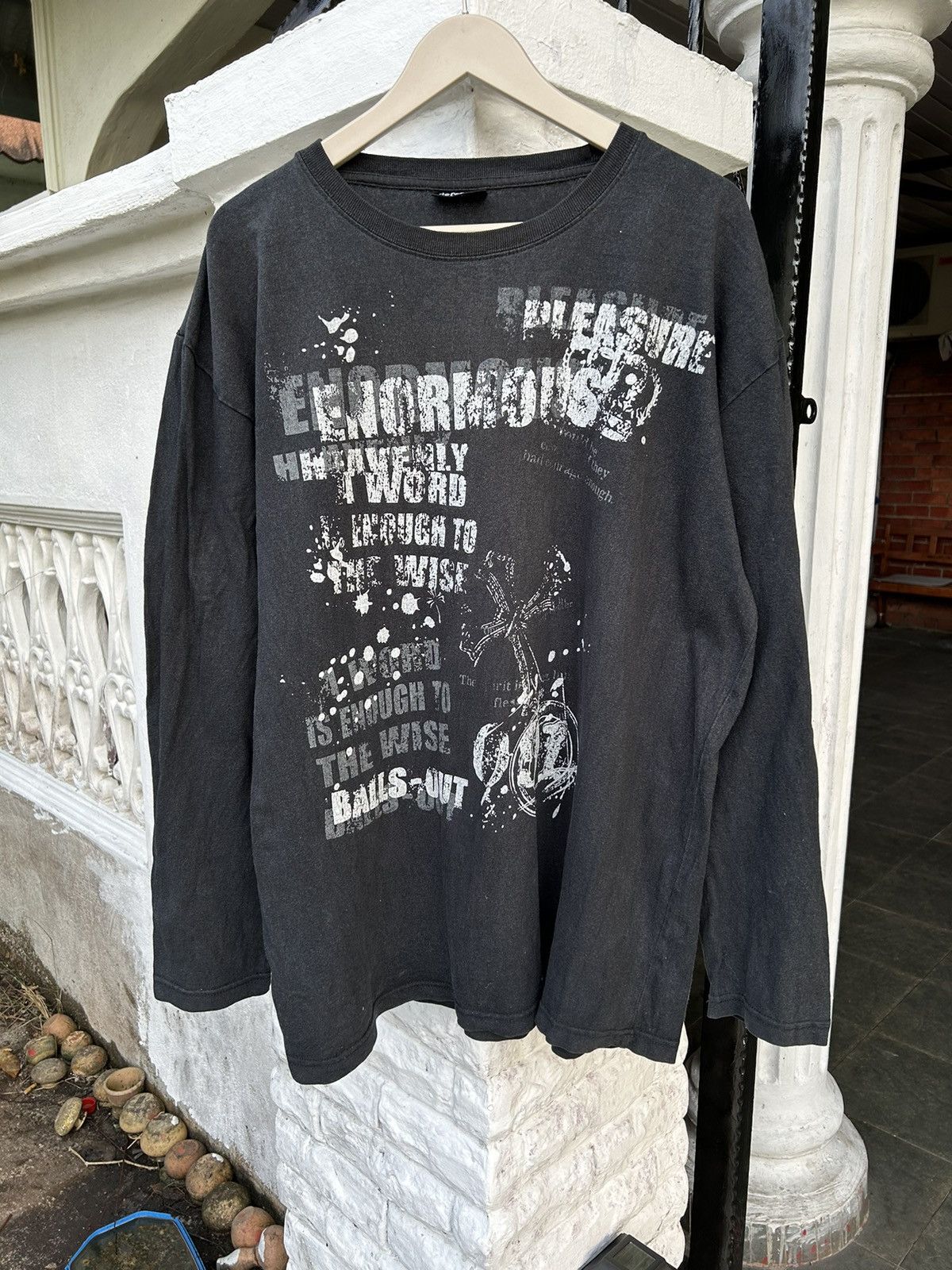 Beauty Beast × Japanese Brand 💥 RARE CROSS DEFECTIVE STRUTC LONGSLEEVE SHIRT Size US XL / EU 56 / 4 - 2 Thumbnail