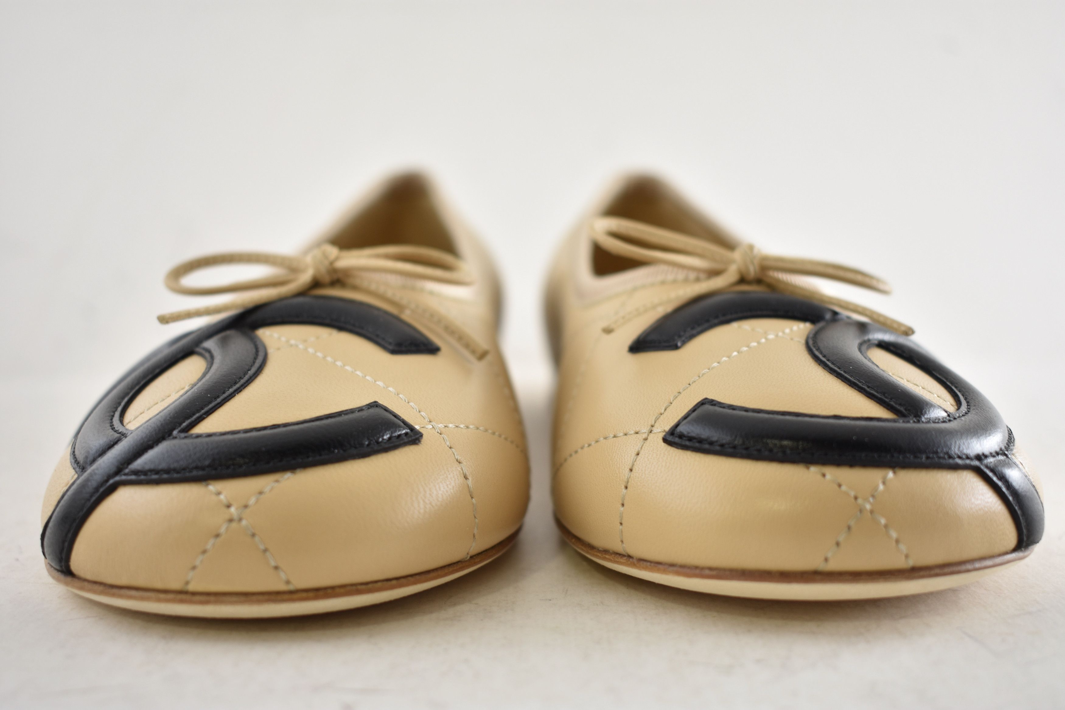 Chanel 26M Coco Beach Cambon Black CC Logo Ballet Ballerina Flat 41 Size US 11 / IT 41 - 11 Thumbnail