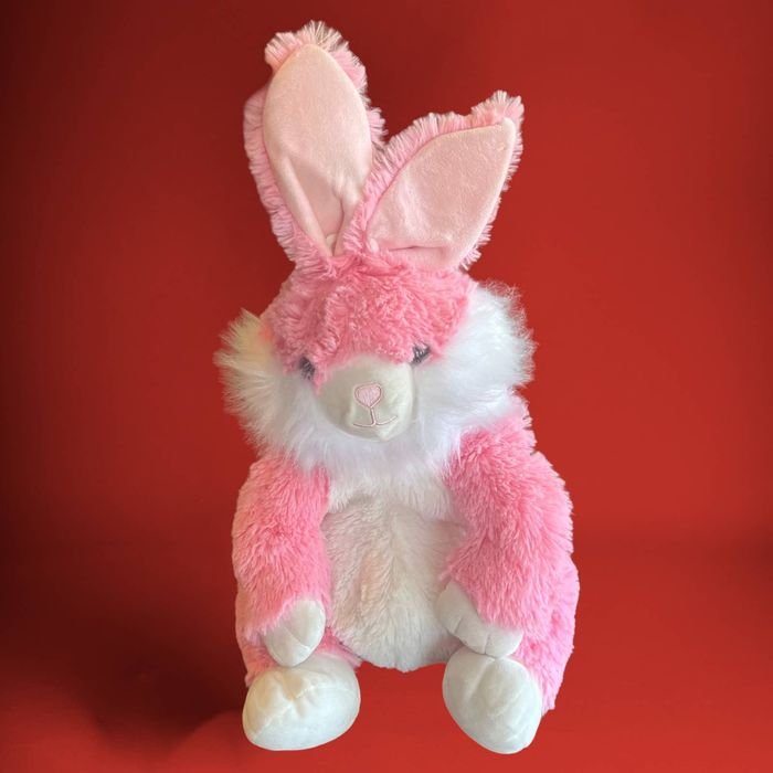 Brock Collection Critter Collection Pink White Easter Bunny Zip Up Back