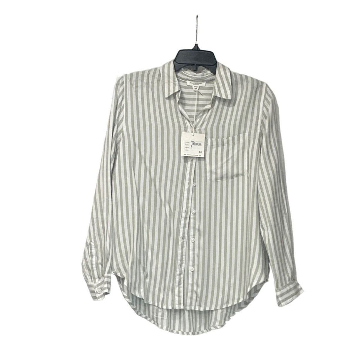 Other Beach Lounge Women’s Tinji Stripe Shirt in Green Moss, Sz. S Size S / US 4 / IT 40 - 9 Thumbnail