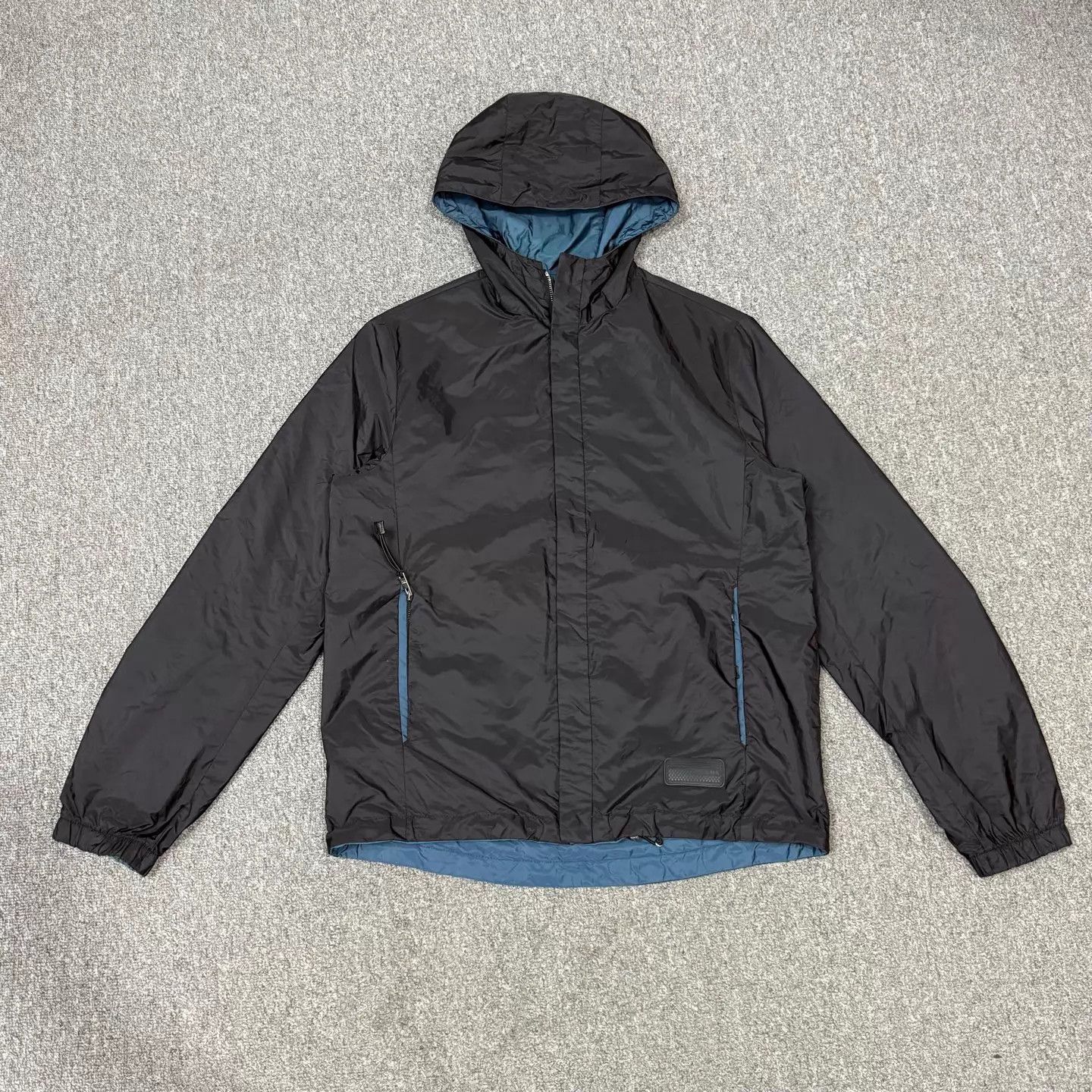 Prada Prada Nylon Jkt Blk/Bl Logo Hem 2-Sided 48 99 New Size US M / EU 48-50 / 2 - 1 Thumbnail